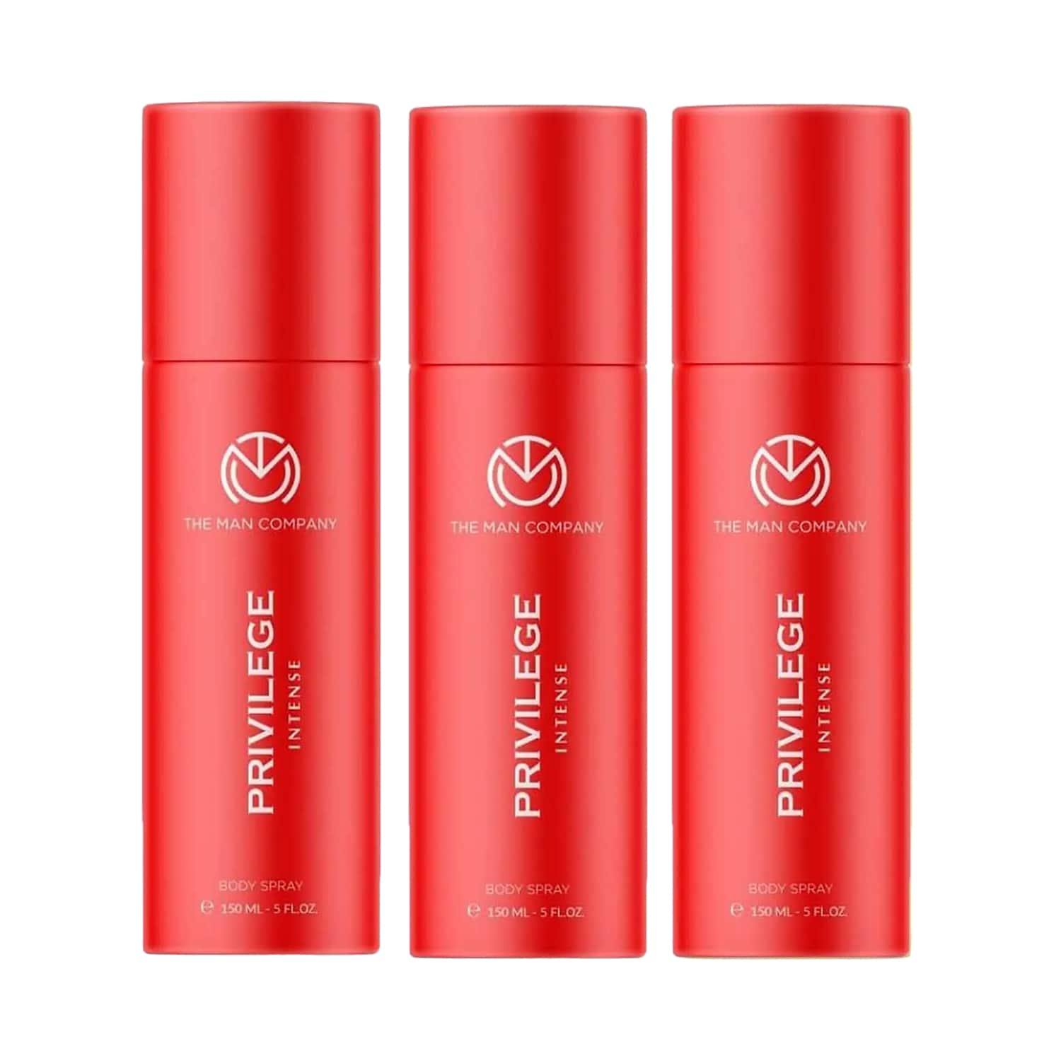 The Man Company | The Man Company Privilege Intense Body Spray Pack of 3 Combo - (150 ml x 3)