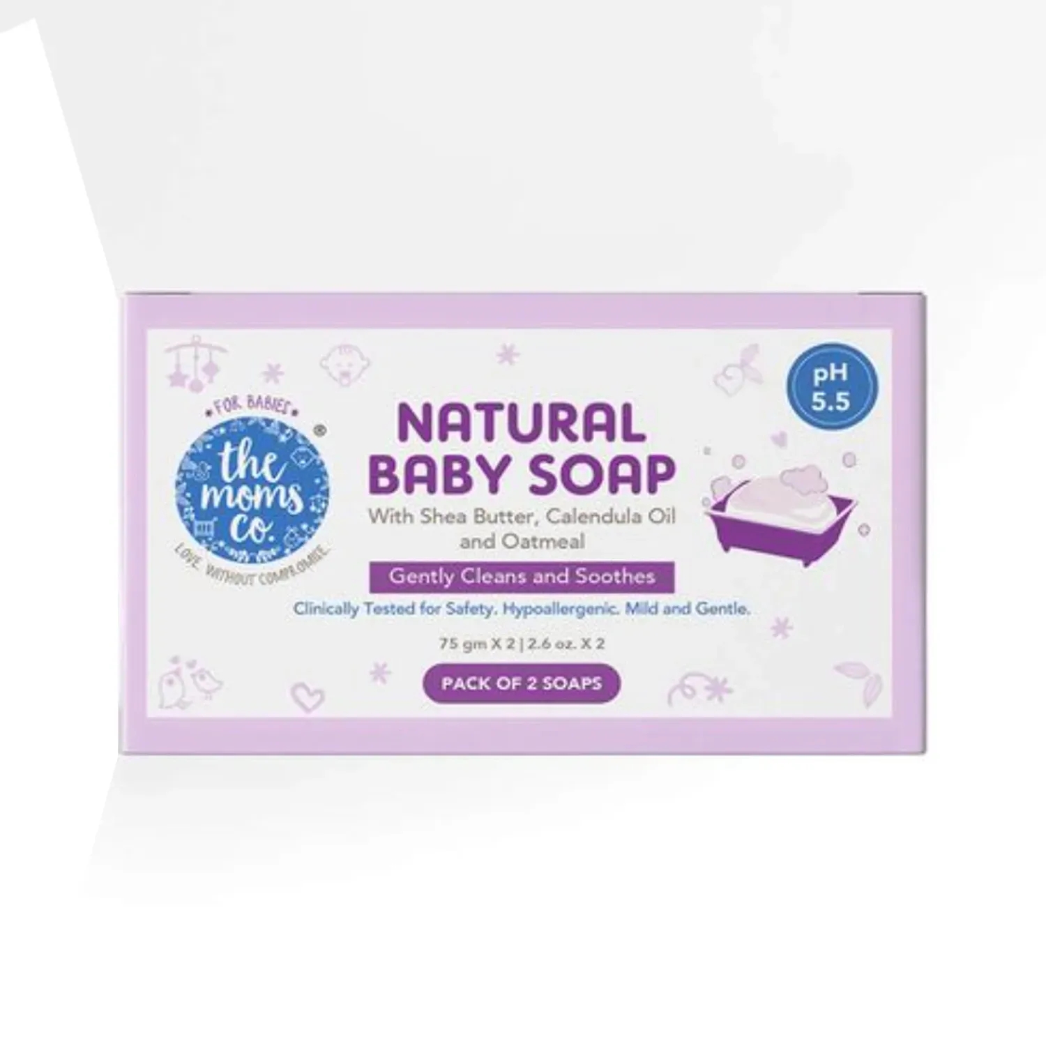 The Mom's Co. | The Mom's Co. Natural Baby Soap - Pack of 2 (150g)
