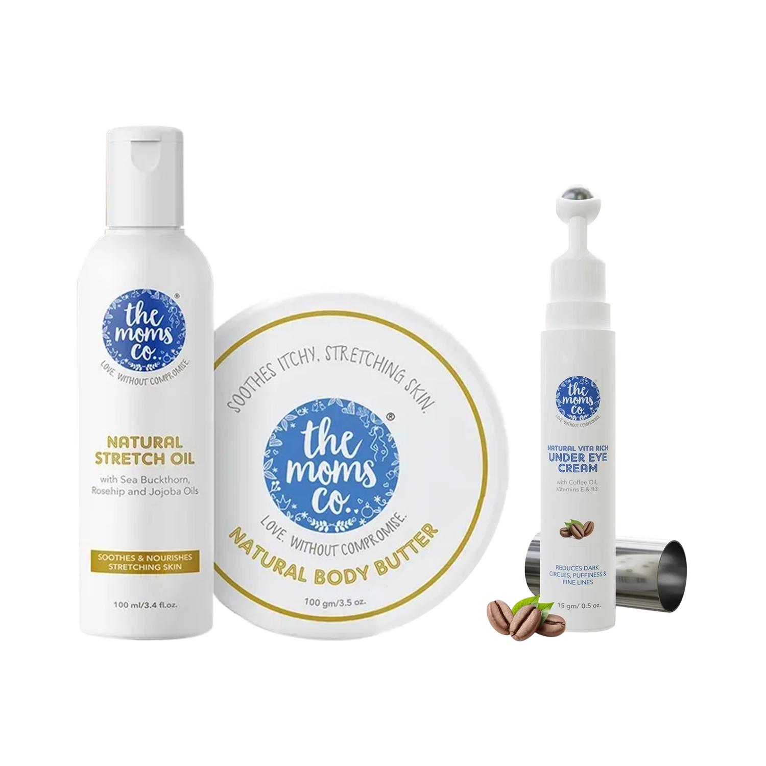 The Mom's Co. | The Mom's Co. Natural Stretch Marks Bundle  1's & Vita Rich Under Eye Cream with Coffee Oil Combo