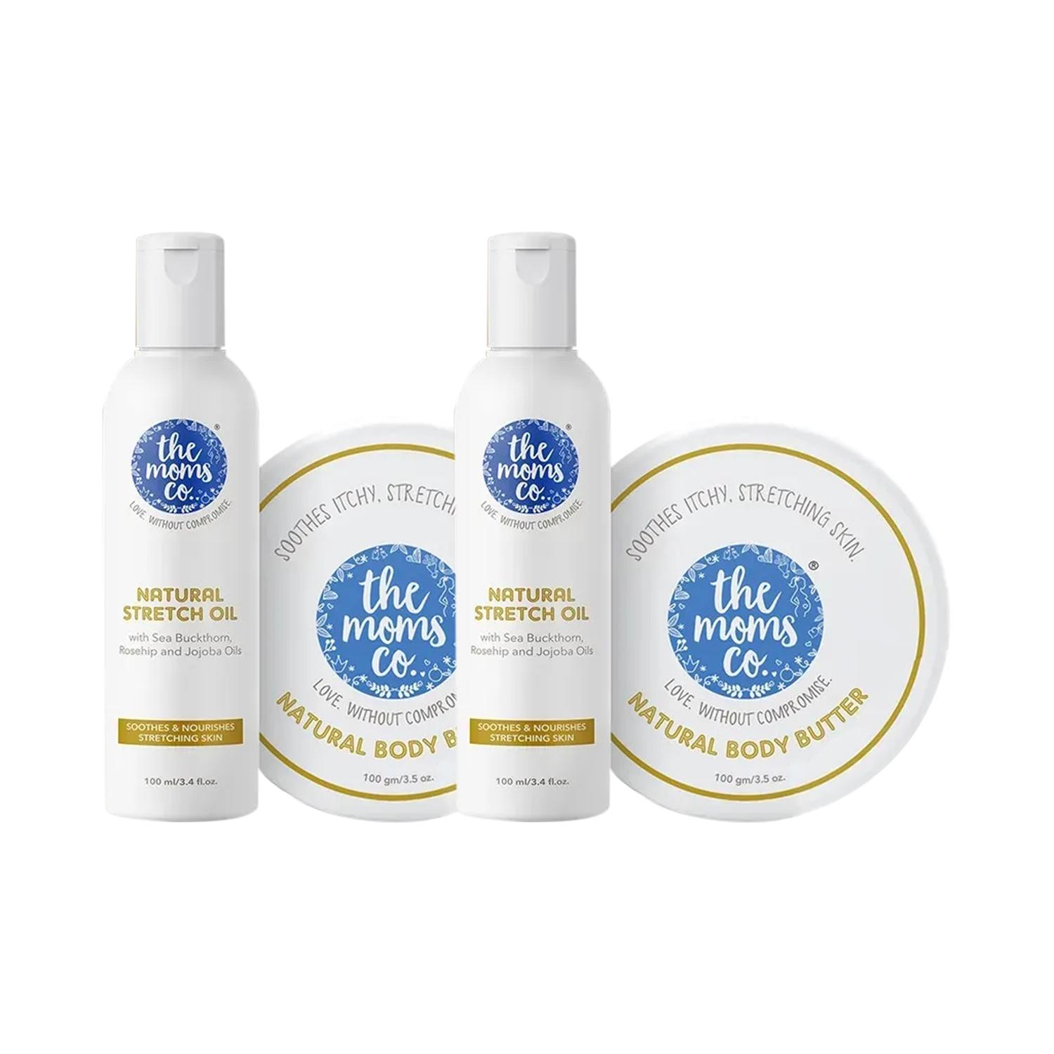 The Mom's Co. | The Mom's Co. Natural Stretch Marks Bundle (100gm+100ml) (Pack of 2) Combo