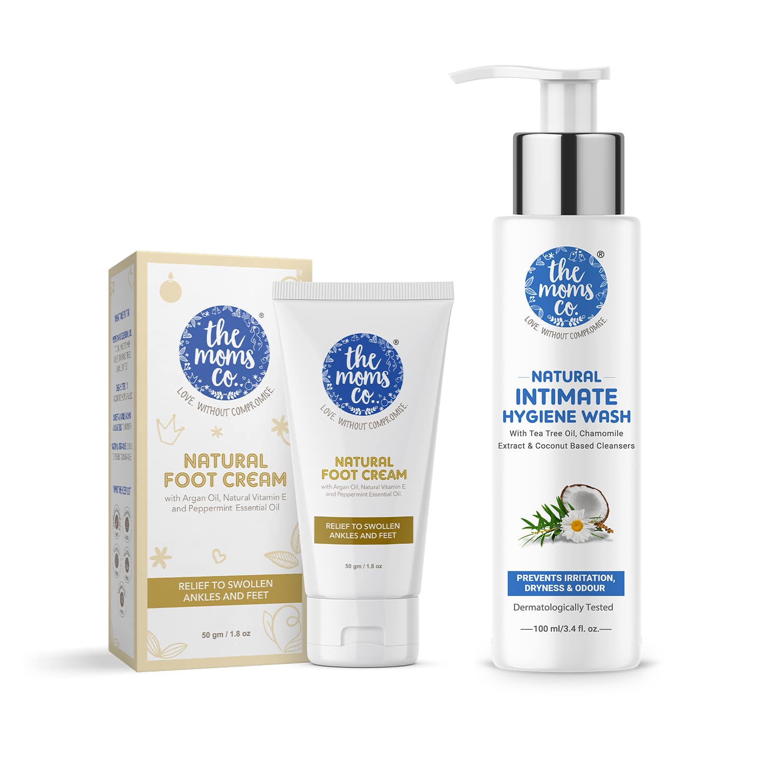 The Mom's Co. | The Mom's Co. Natural Foot Cream & Natural Ph Balanced Intimate Hygiene Wash Combo