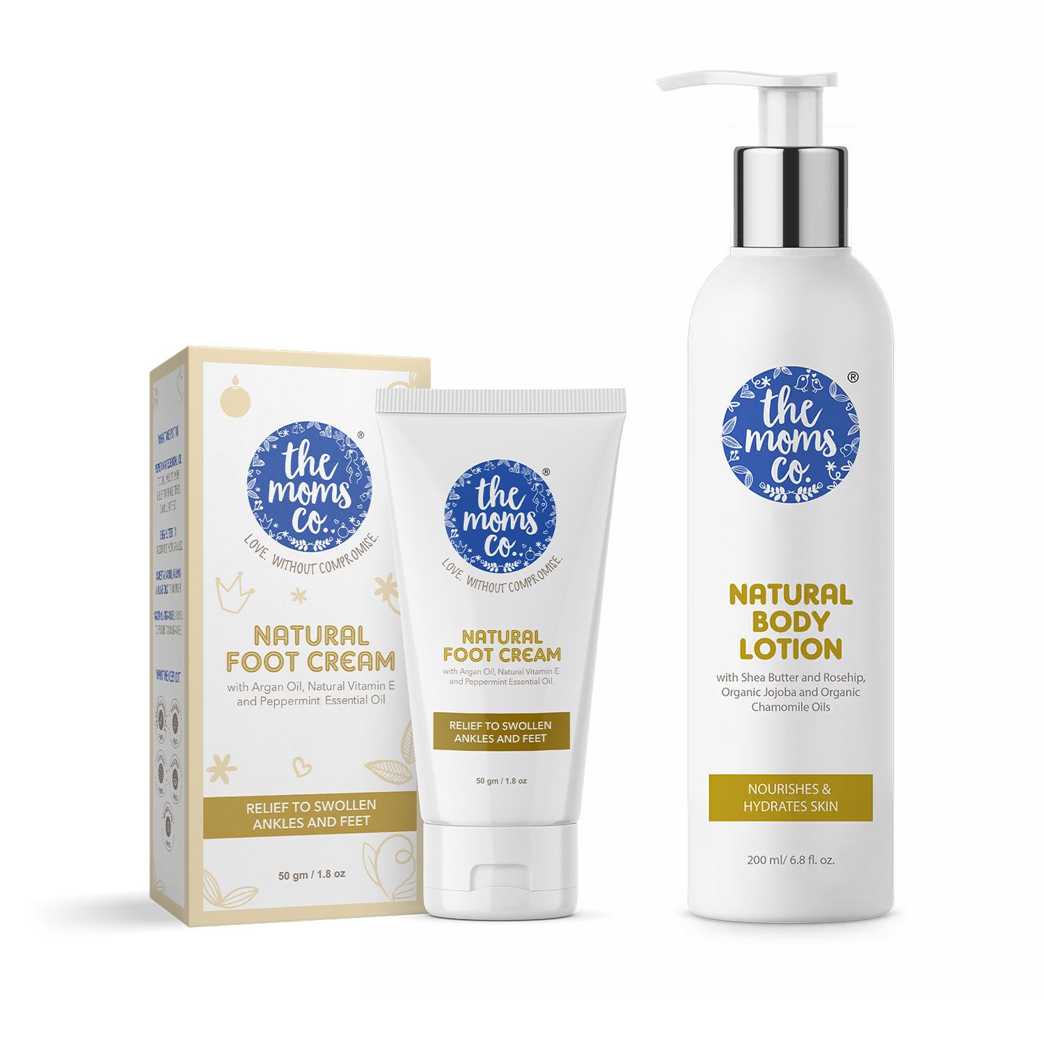 The Mom's Co. | The Mom's Co. Natural Body Lotion & Natural Foot Cream Combo