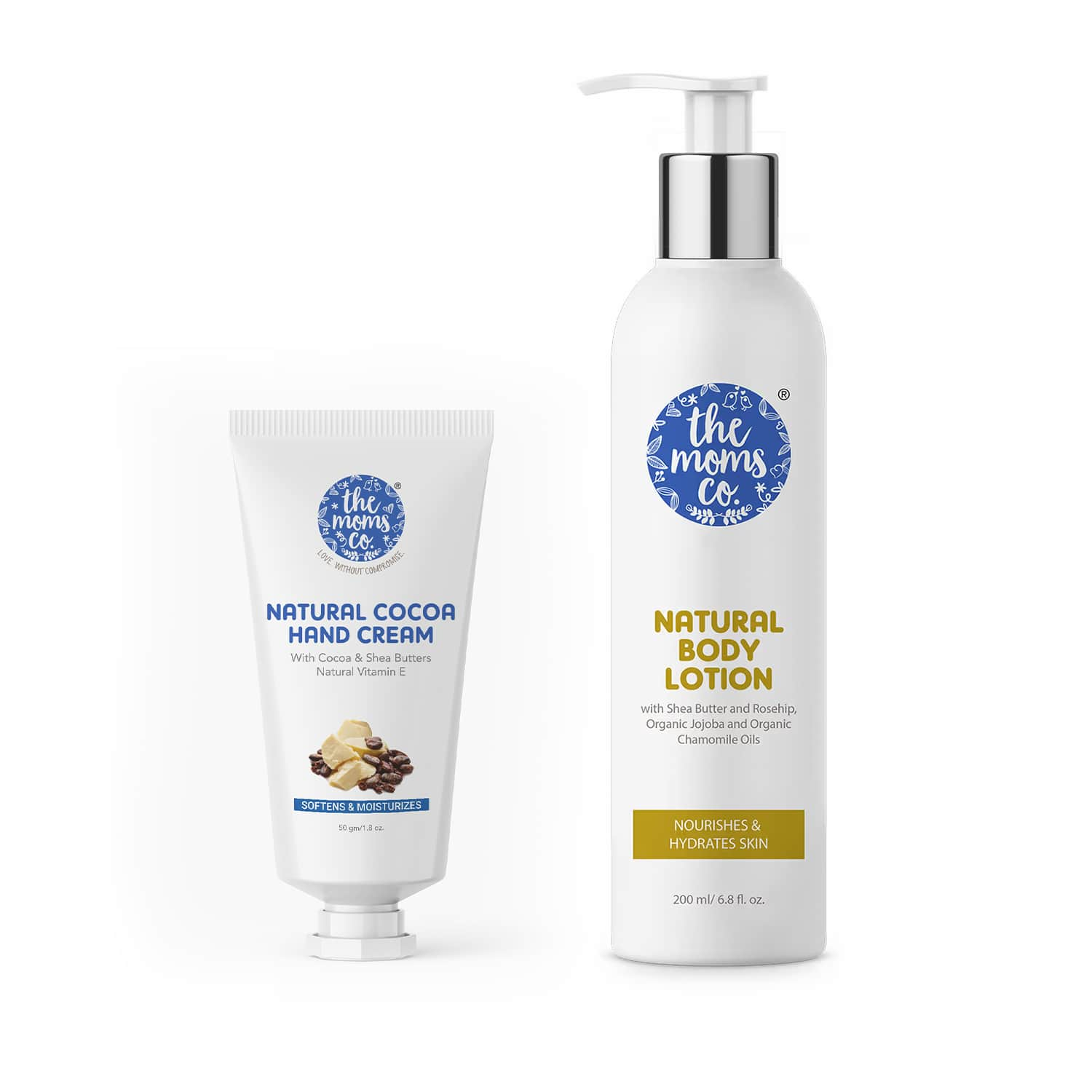 The Mom's Co. | The Mom's Co. Natural Cocoa Hand Cream & Natural Body Lotion Combo