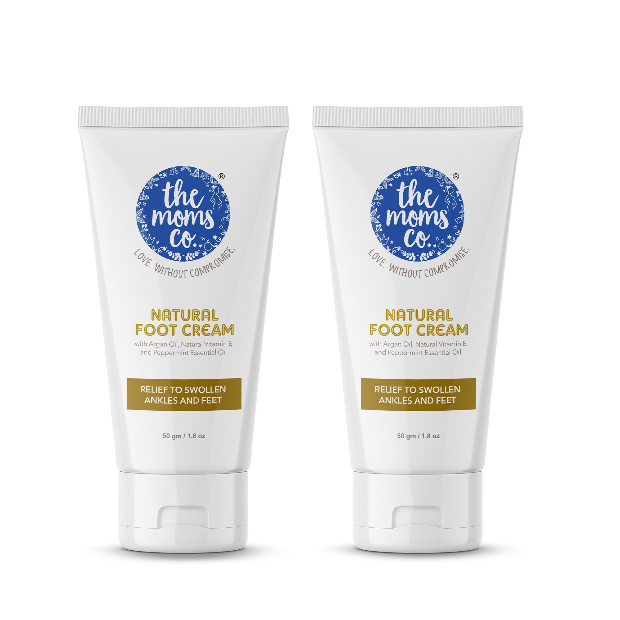 The Mom's Co. | The Mom's Co. Natural Foot Cream With Argan Oil Vit E & Oil Relief (50 g) Combo