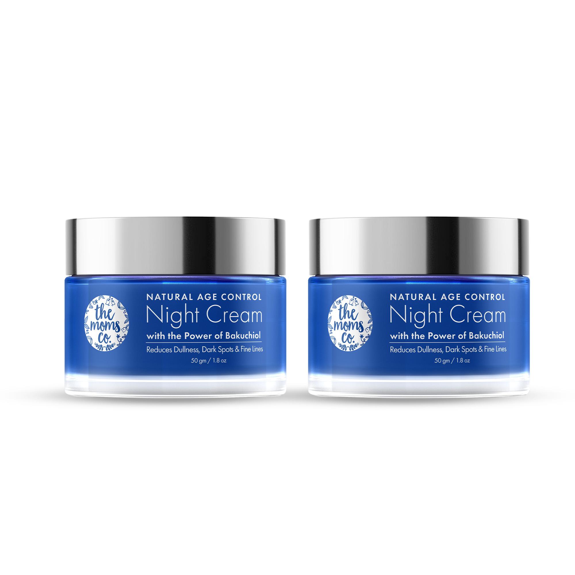 The Mom's Co. | The Mom's Co. Natural A Ge Control Night Cream For Women Reduces Fine Lines & Wrinkles Combo (50 g)