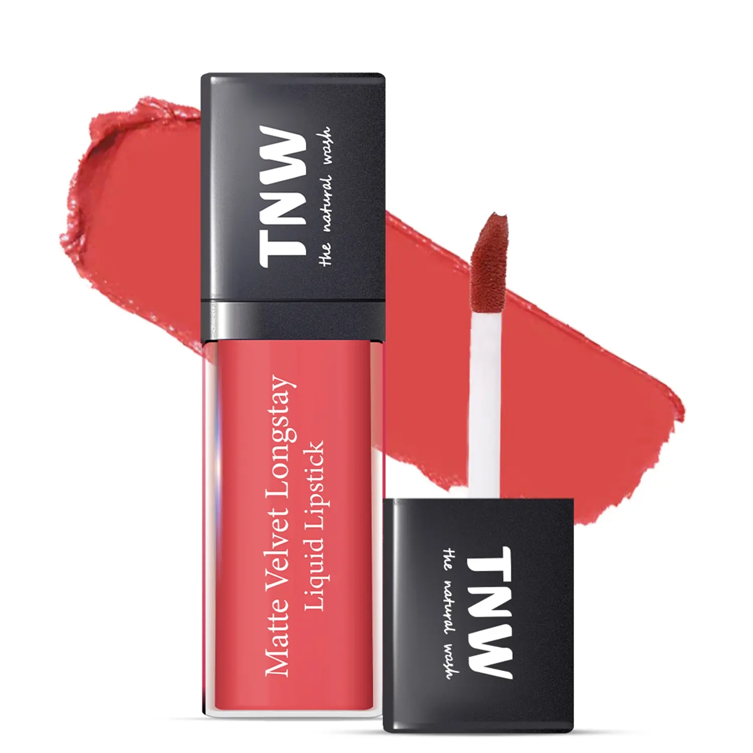 TNW The Natural Wash | TNW The Natural Wash Matte Velvet Longstay Liquid Lipstick - Spicy Coral (5ml)
