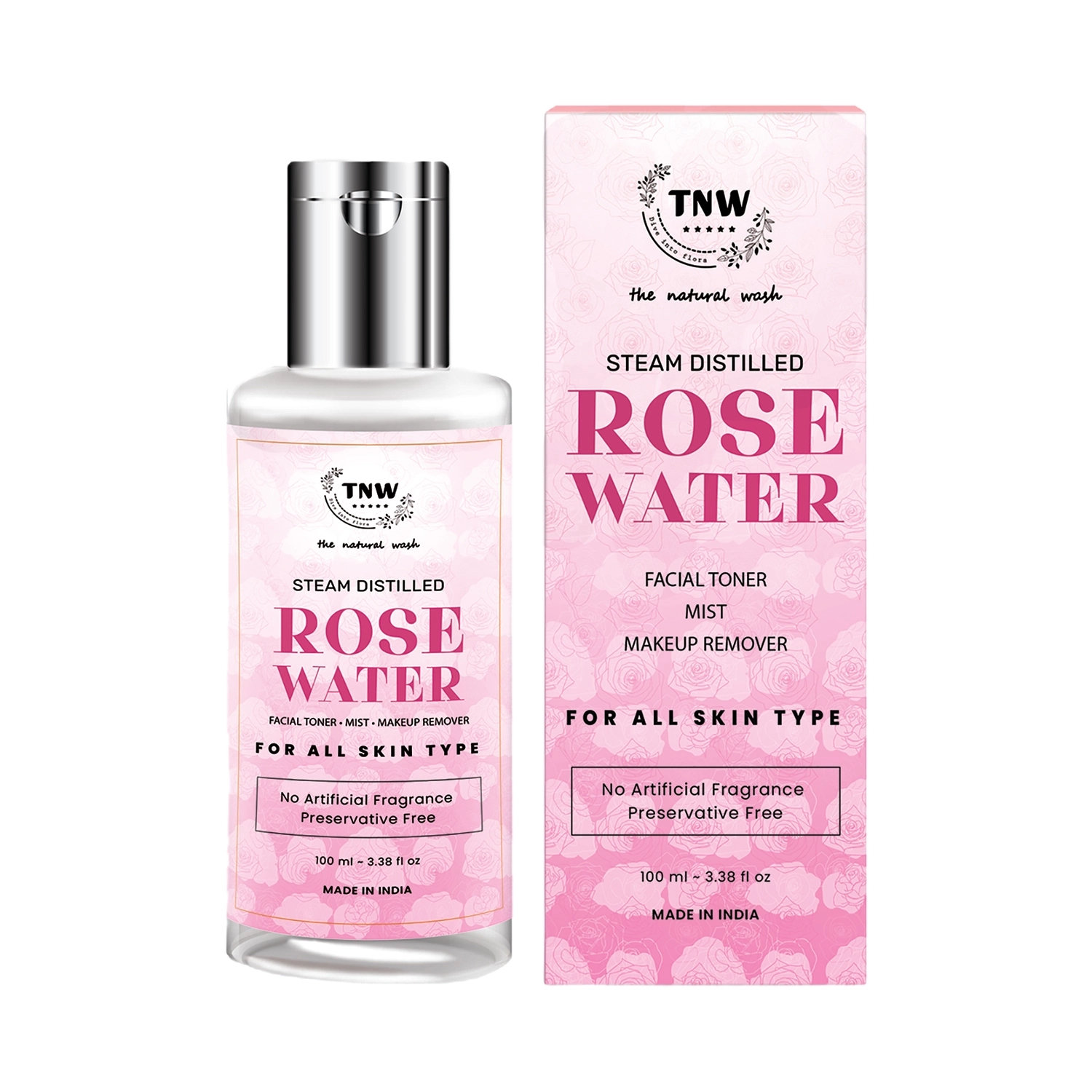 TNW The Natural Wash | TNW The Natural Wash Steam Distilled Pure Rose Water (100ml)