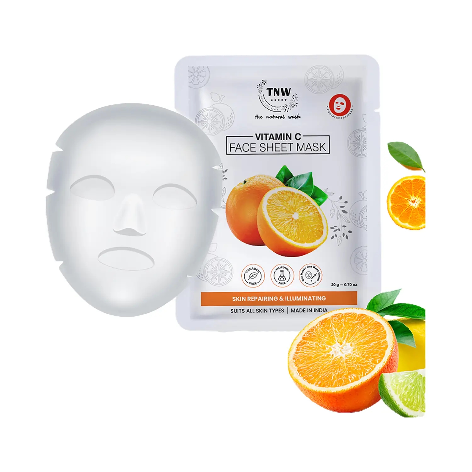 TNW The Natural Wash | TNW The Natural Wash Vitamin C Face Sheet Mask (20g)