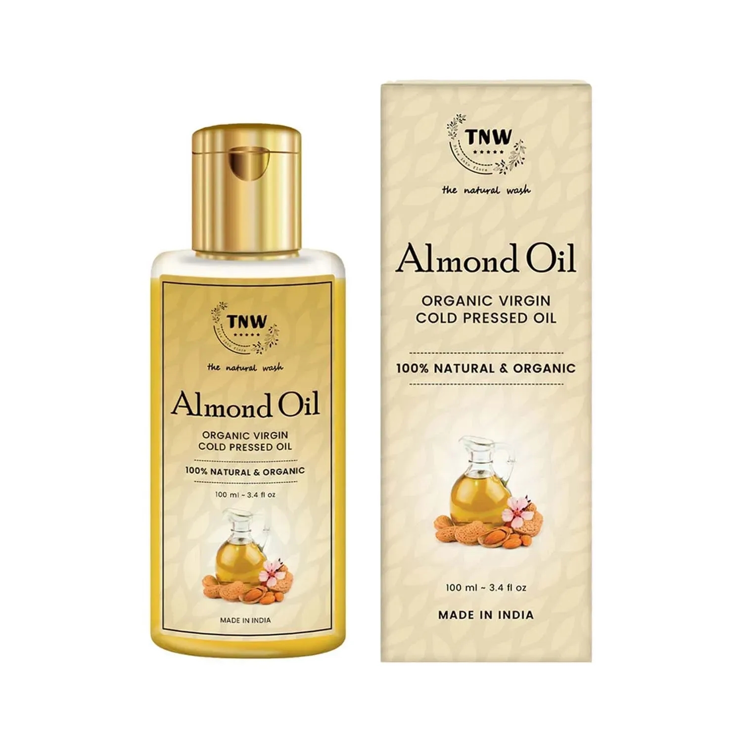 TNW The Natural Wash | TNW The Natural Wash Cold Pressed Virgin Almond Oil (100ml)