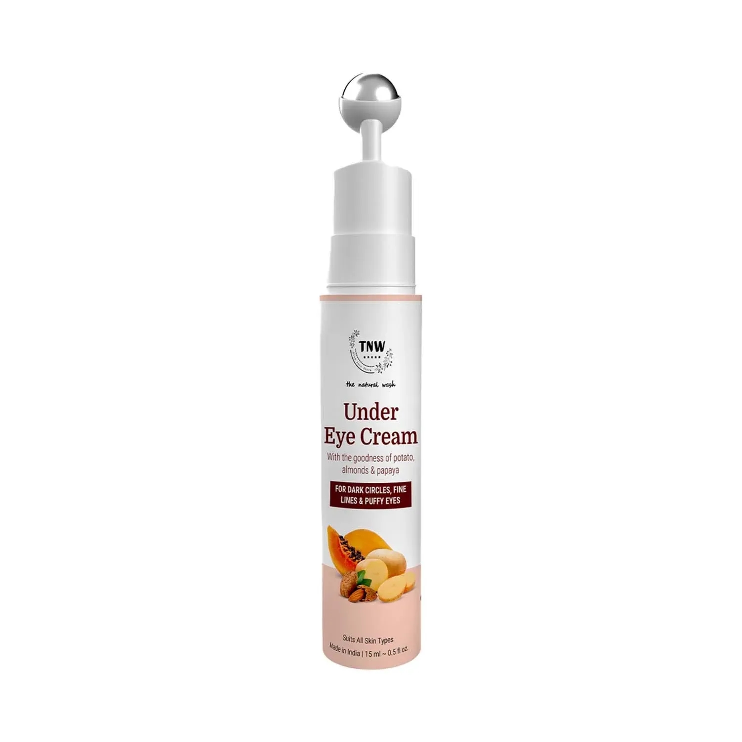 TNW The Natural Wash Under Eye Cream with Cooling Massage Roller (15ml)