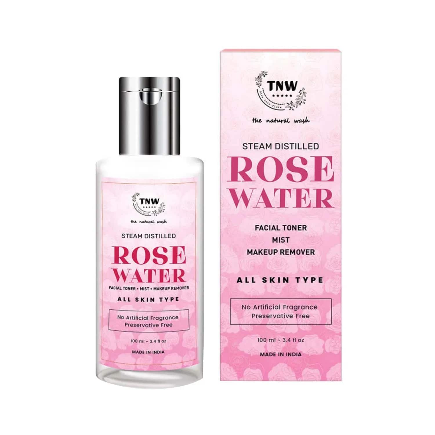 TNW The Natural Wash | TNW The Natural Wash Steam Distilled Rose Water Facial Toner (100ml)