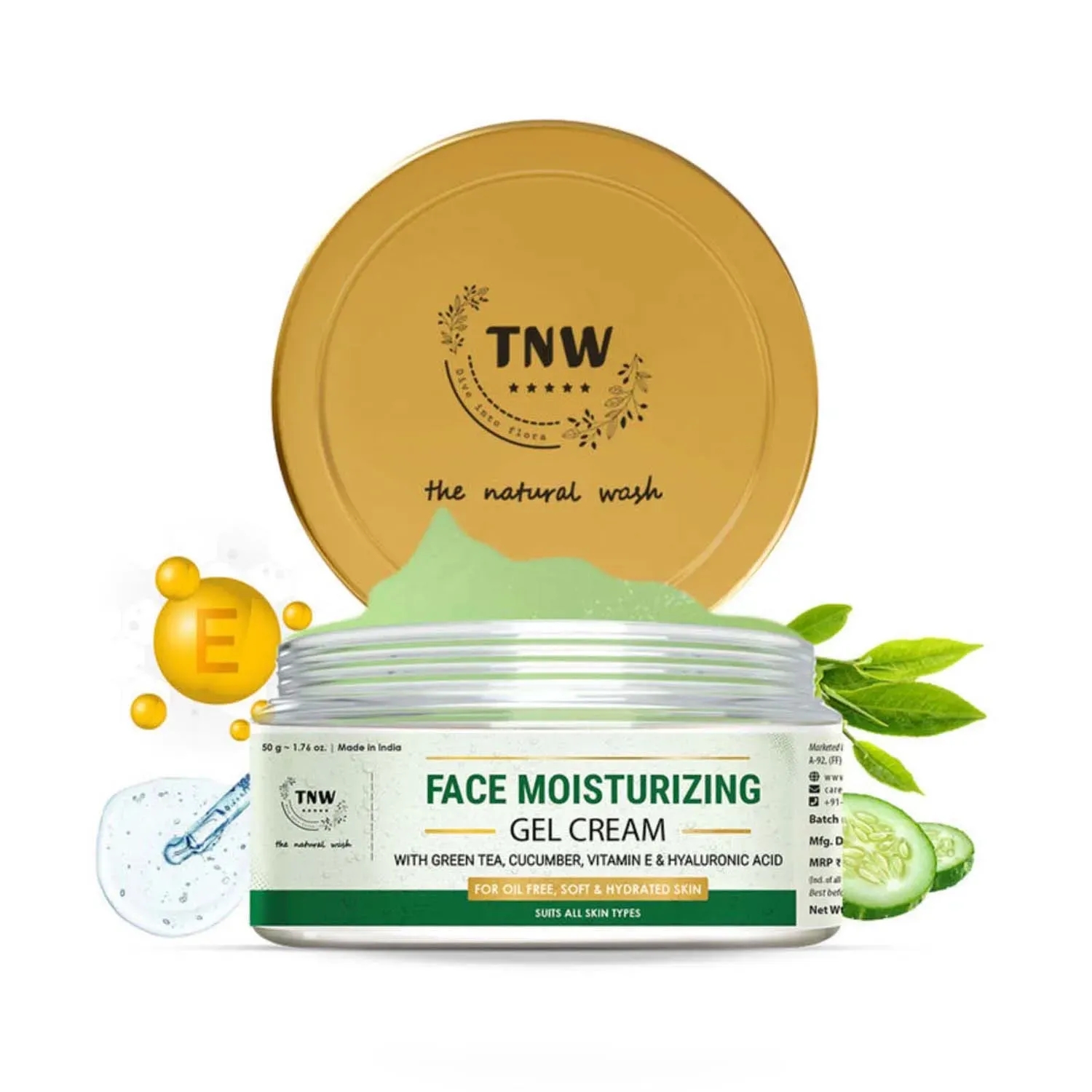 TNW The Natural Wash | TNW The Natural Wash Face Moisturising Gel Cream (50g)