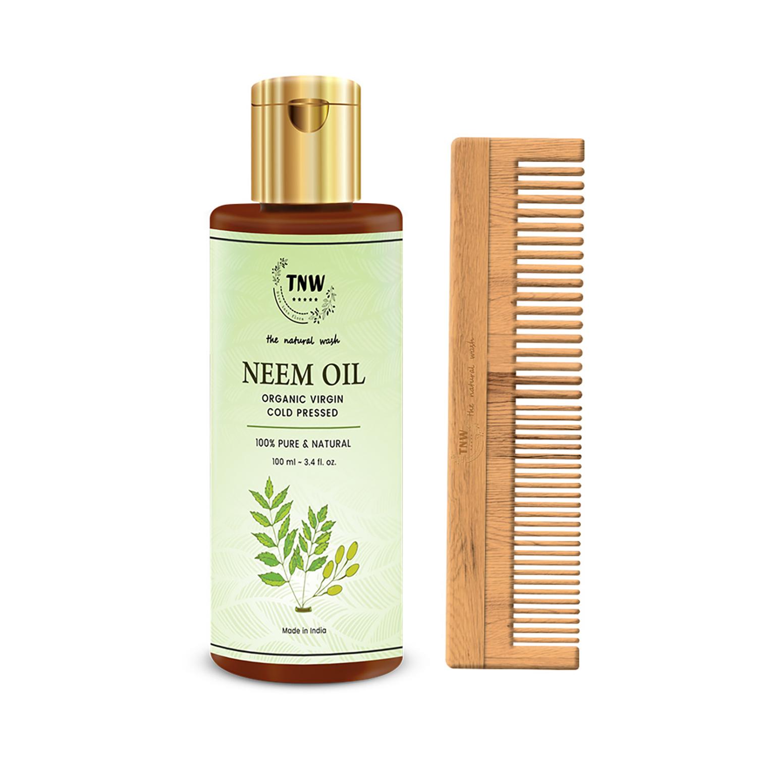 TNW - The Natural Wash Neem Oil and Neem Wood Combo