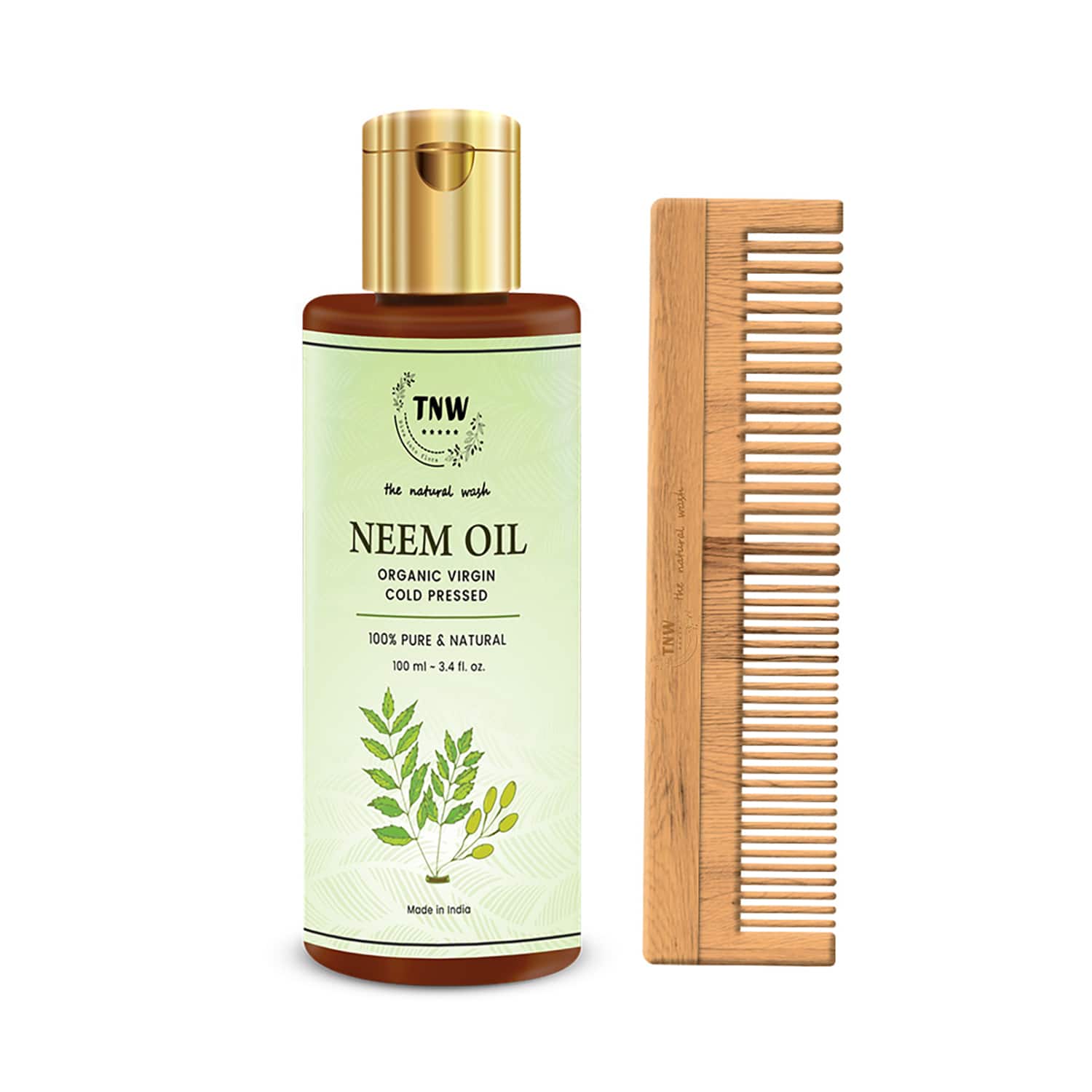 TNW The Natural Wash | TNW - The Natural Wash Neem Oil and Neem Wood Combo