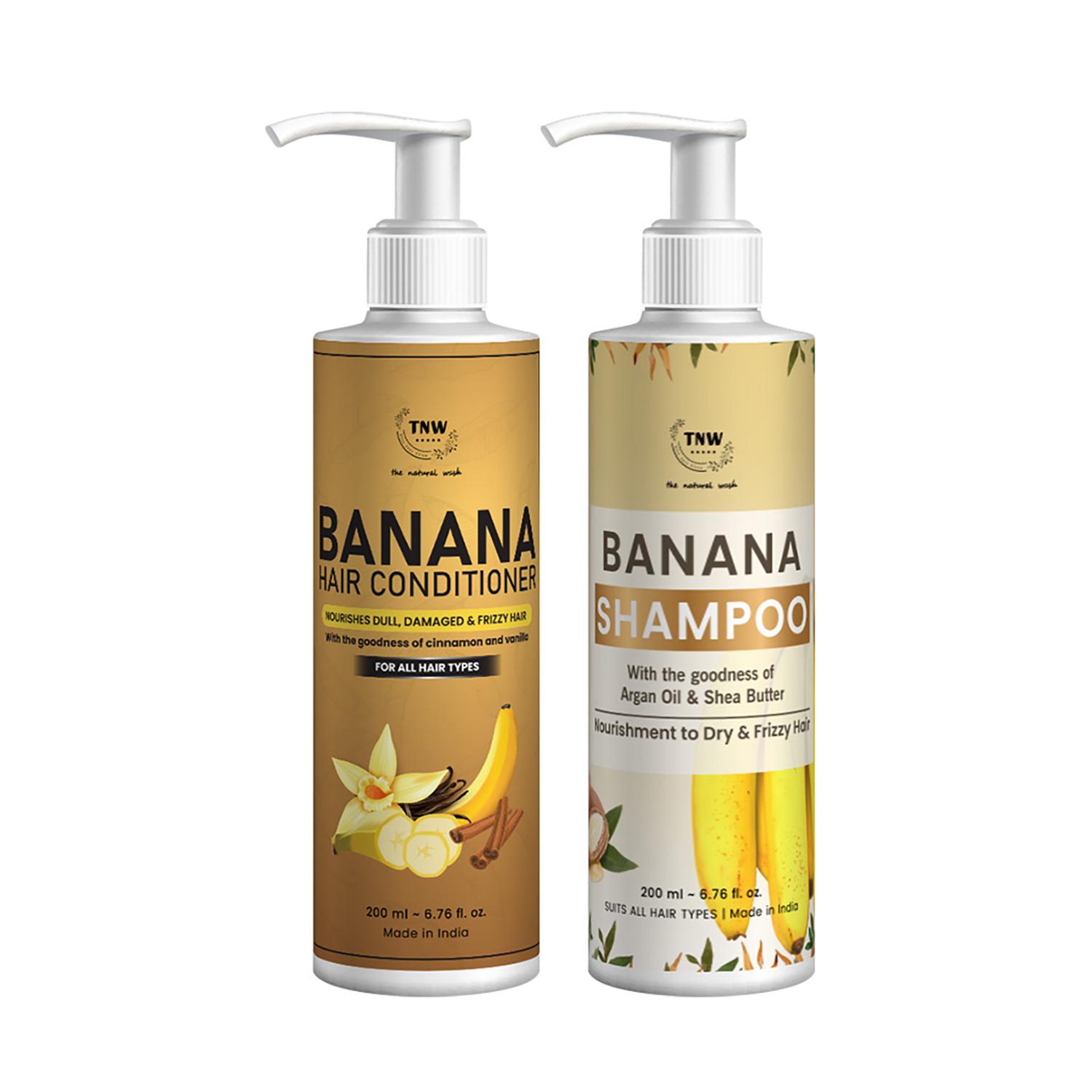 TNW The Natural Wash | TNW - The Natural Wash Banana Conditioner and Banana Shampoo Combo