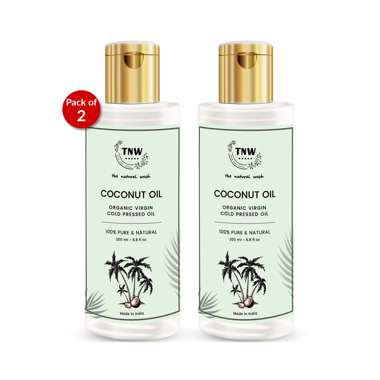 TNW The Natural Wash | TNW - The Natural Wash Coconut Oil Pack of 2 Combo