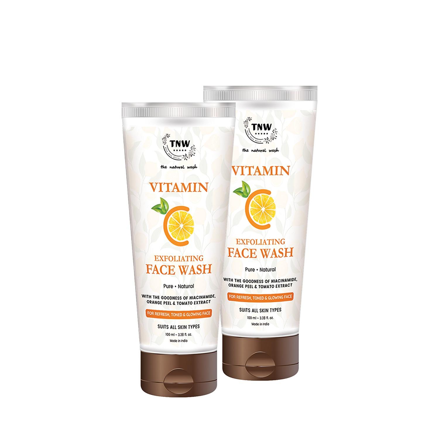 TNW The Natural Wash | TNW The Natural Wash Vitamin C Face Wash with Exfoliating Pack of 2 Combo