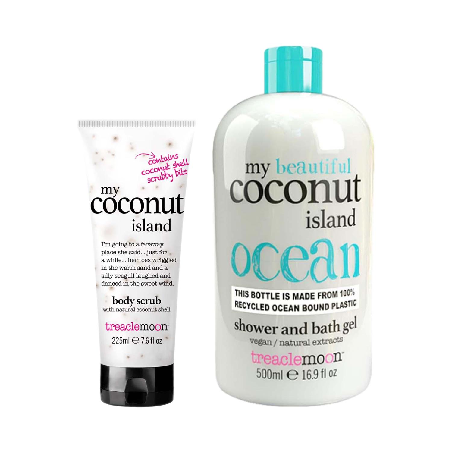 Treaclemoon | Treaclemoon My Coconut Island Shower Gel (500 ml) & My Coconut Island Body Scrub (225 ml) Combo