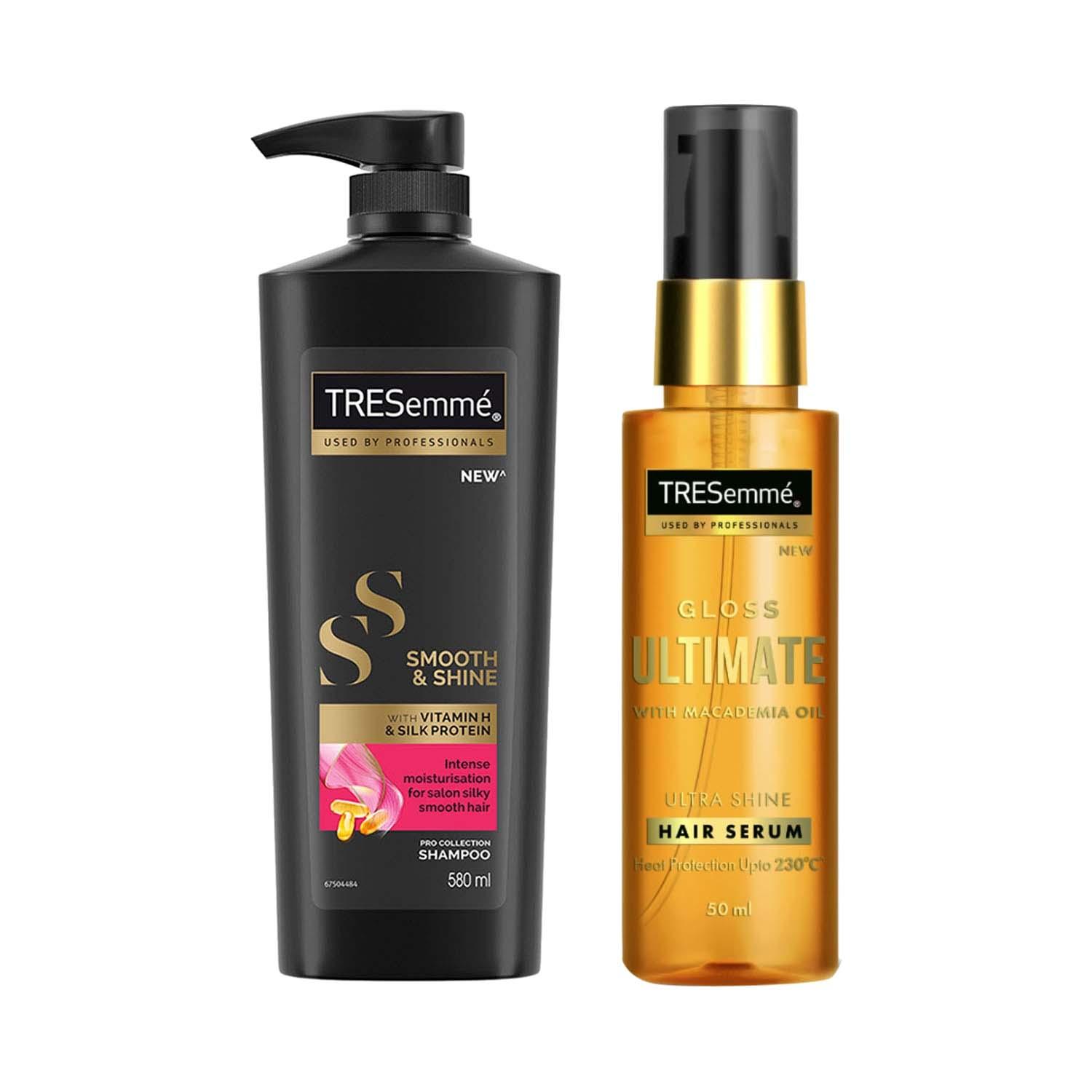 Tresemme | Tresemme XL Smooth n Shine Shampoo & Gloss Ultimate Serum Combo