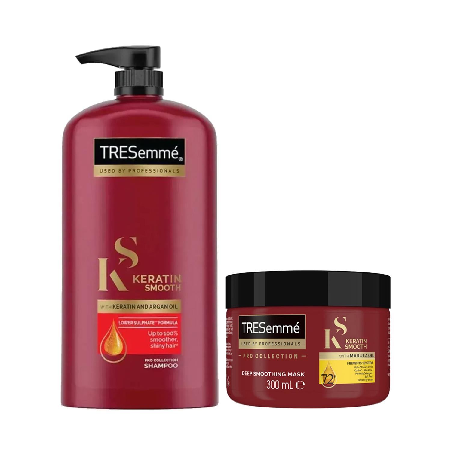 Tresemme | Tresemme Keratin Smooth Argan Oil Shampoo & Deep Smoothing Mask Combo