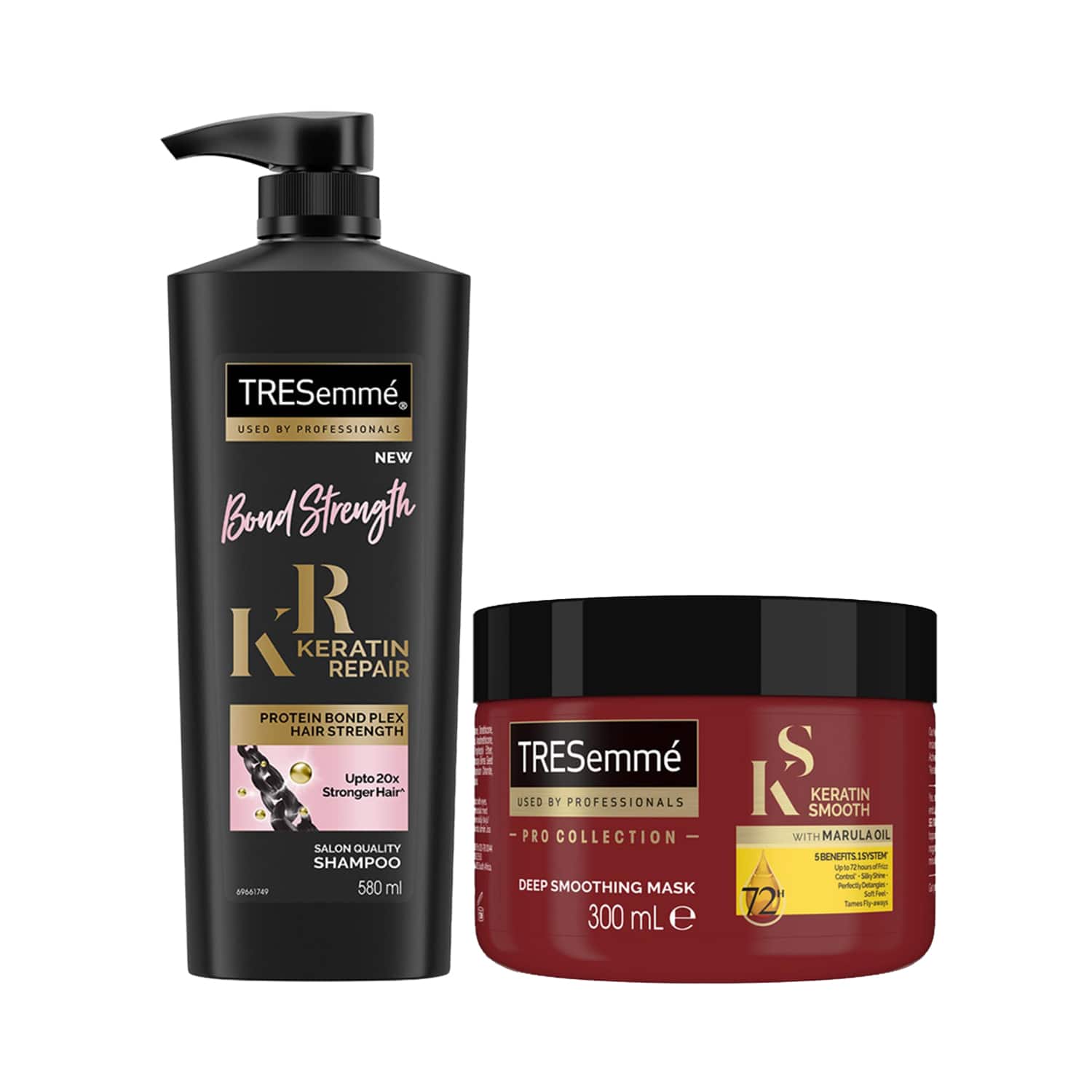 Tresemme | Tresemme Bond Strength Keratin Repair Shampoo (580 ml) + Keratin Smooth Hair Mask (300 ml)