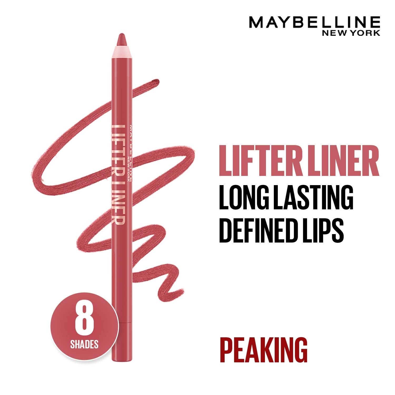 Maybelline New York | Maybelline New York Lifter Liner Lip Pencil with Hyaluronic Acid - Peaking (1.2 g)