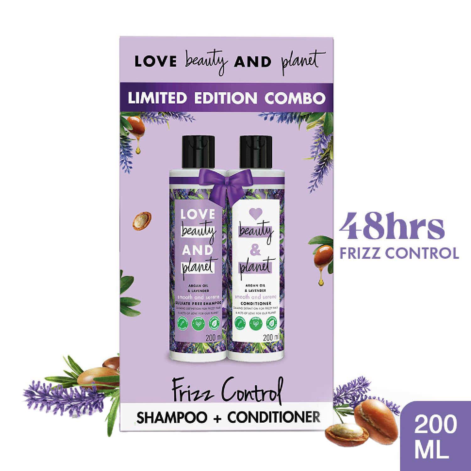 LOVE beauty AND planet | LOVE beauty AND planet Argan Oil & Lavender Shampoo & Conditioner Gift Pack (2 pcs)