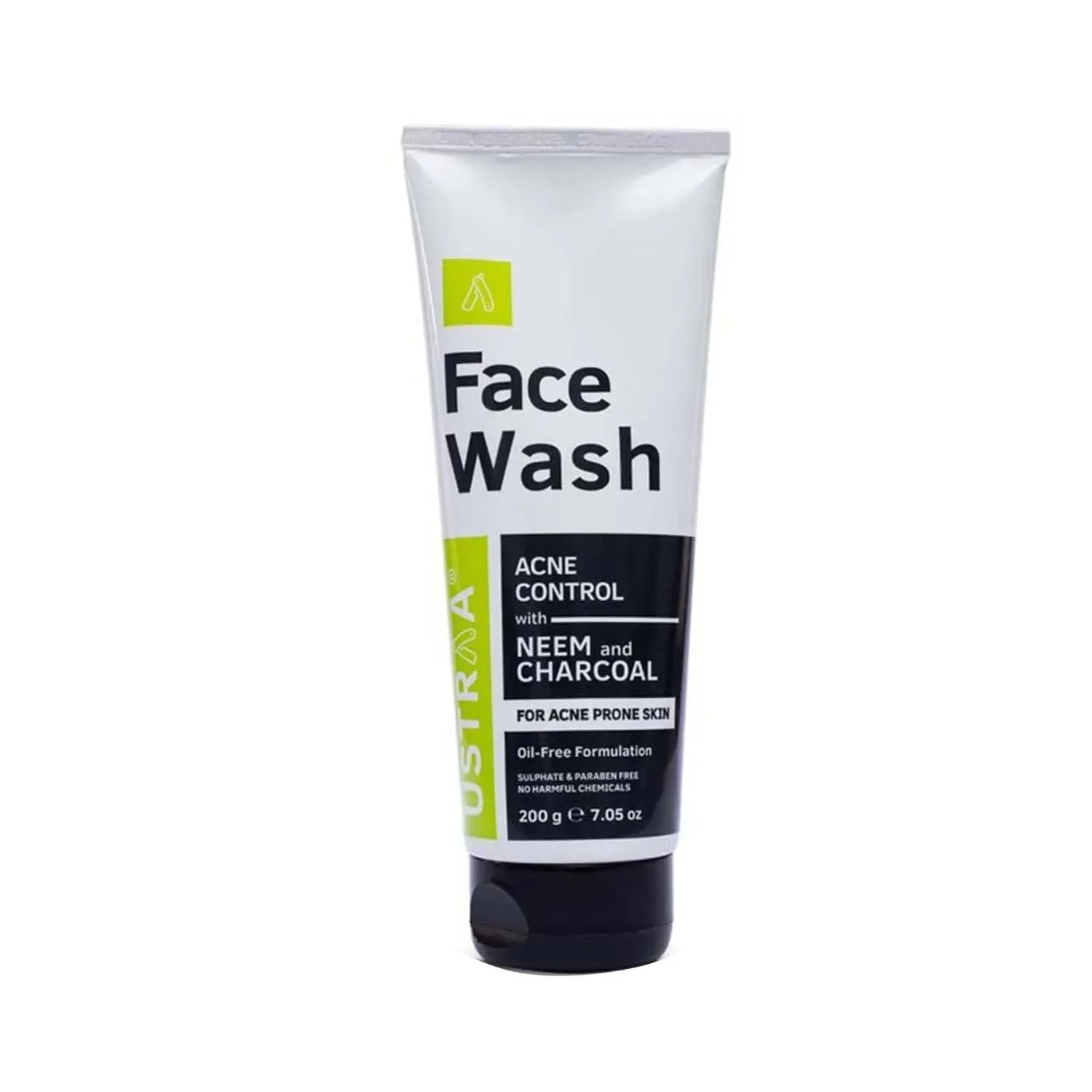 Ustraa Acne Control Neem & Charcoal Face Wash - (200g)