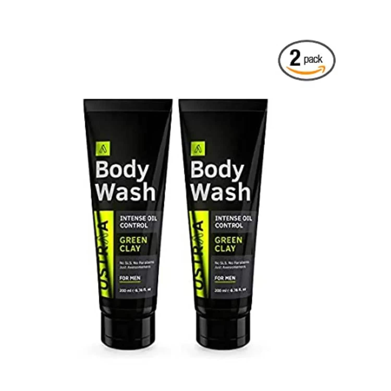 Ustraa | Ustraa Green Clay Body Wash For Intense Oil Control - (2 Pcs)