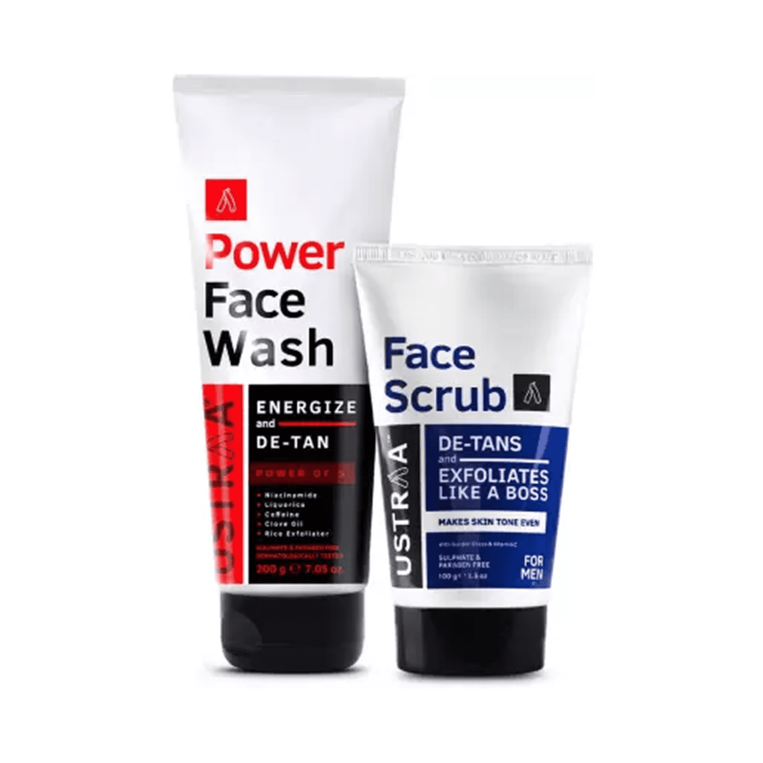 Ustraa Power Face Wash De-Tan & De Tan Face Scrub