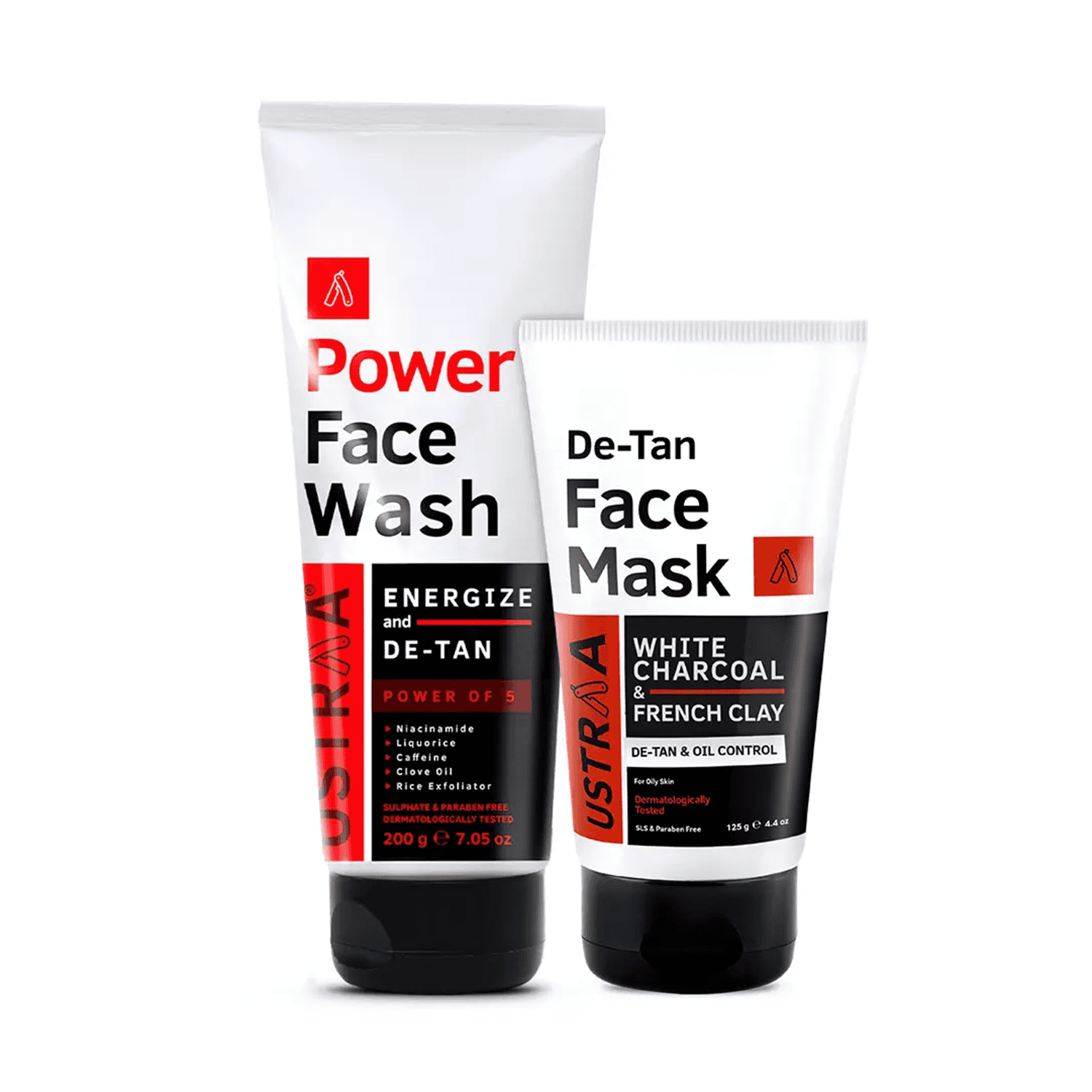 Ustraa | Ustraa Power Face Wash De-Tan & De-Tan Face Mask - Oily Skin