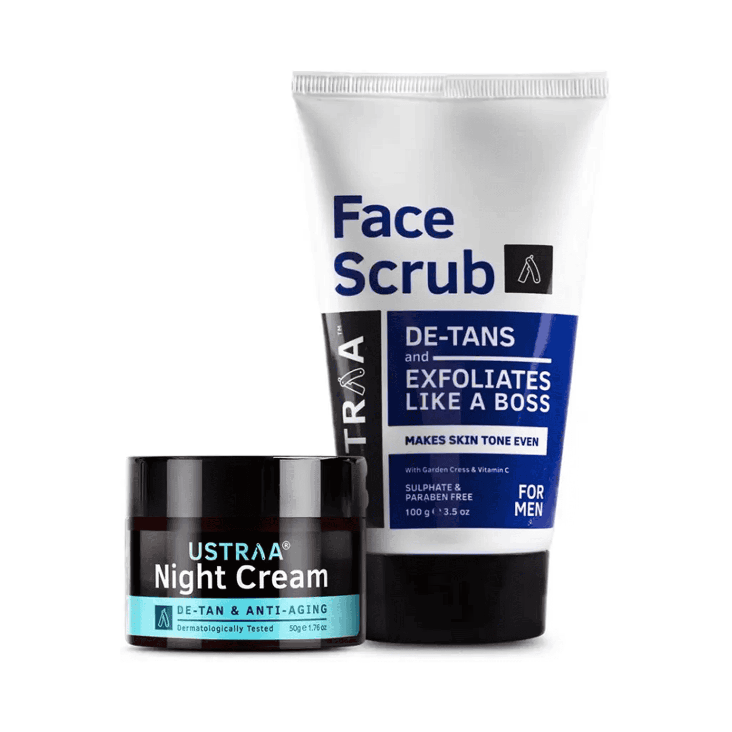 Ustraa | Ustraa Night Cream & De-tan Face Scrub