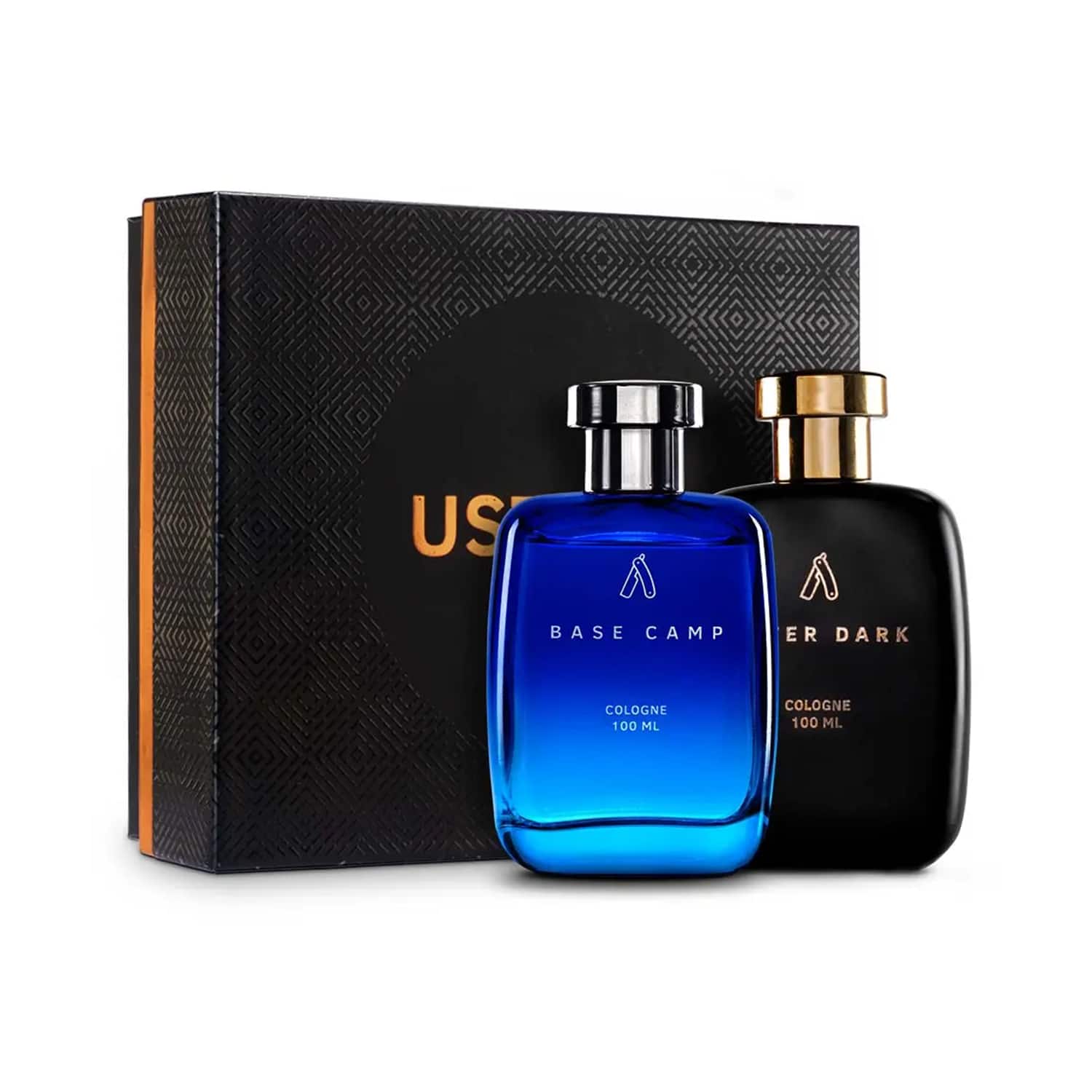 Ustraa | Ustraa After Dark Cologne 100ml & Base Camp Cologne 100ml - Perfume For Men - (2 Pcs)