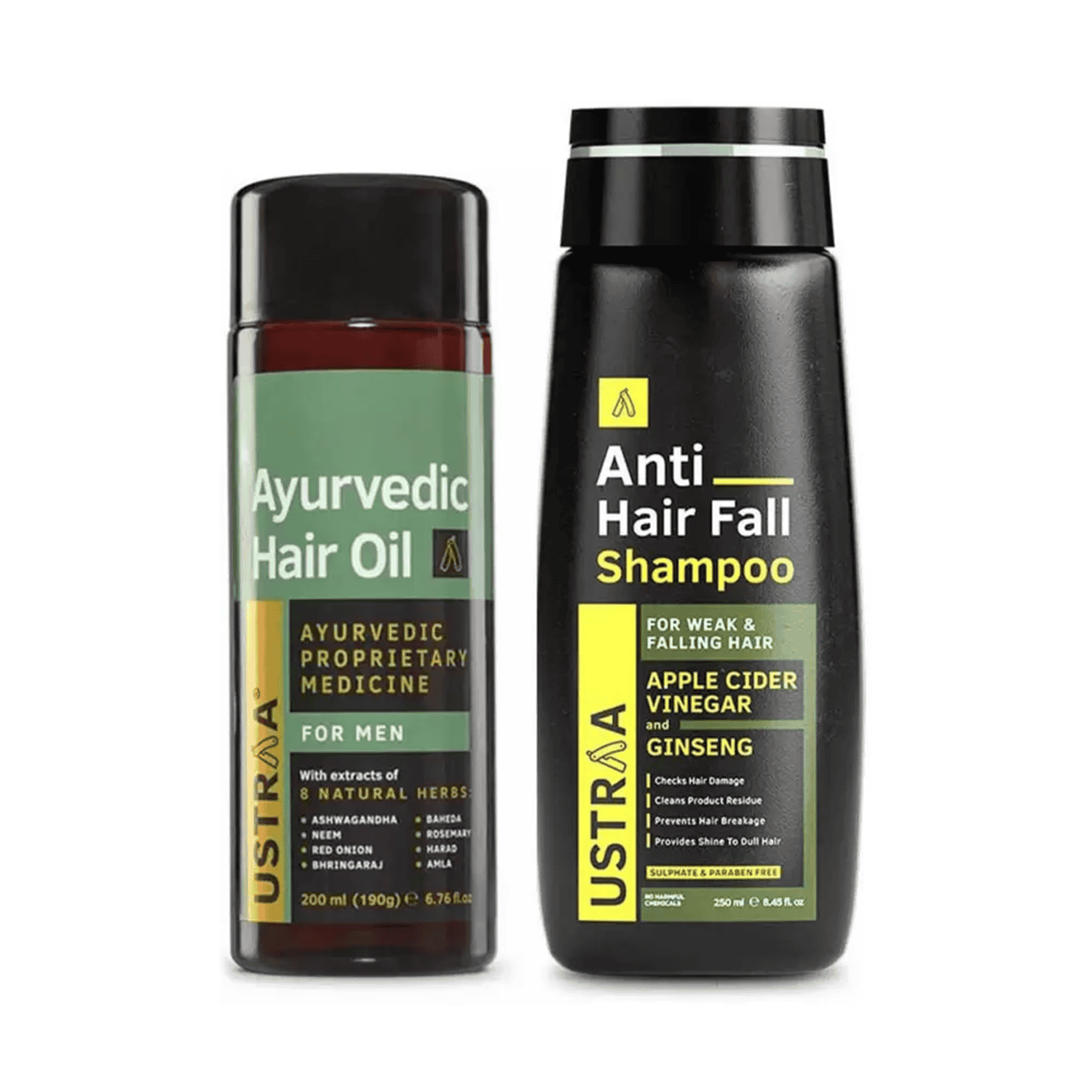 Ustraa | Ustraa Ayurevdic Hair oil & Anti -Hairfall Shampoo