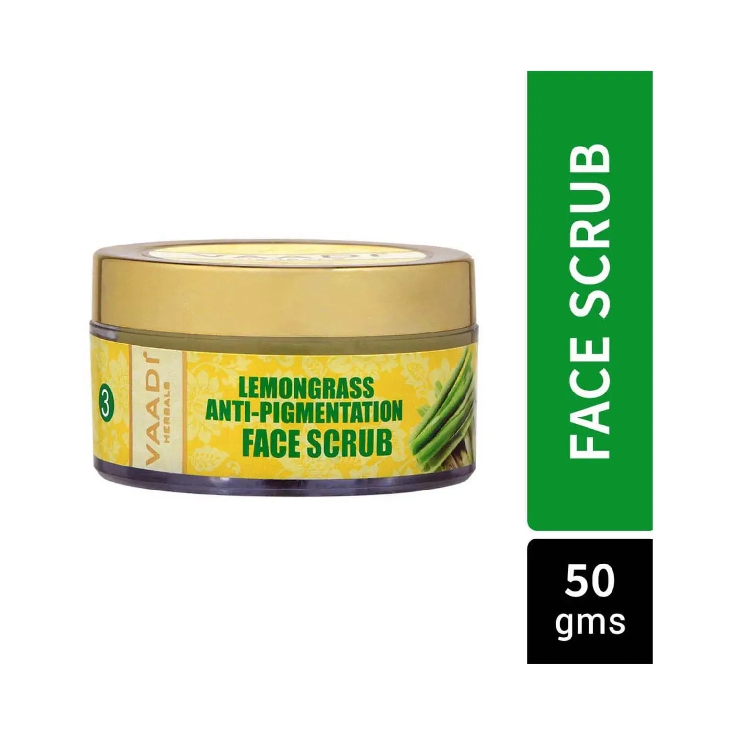 Vaadi Herbals Lemongrass Anti-Pigmentation Face Scrub (50g)