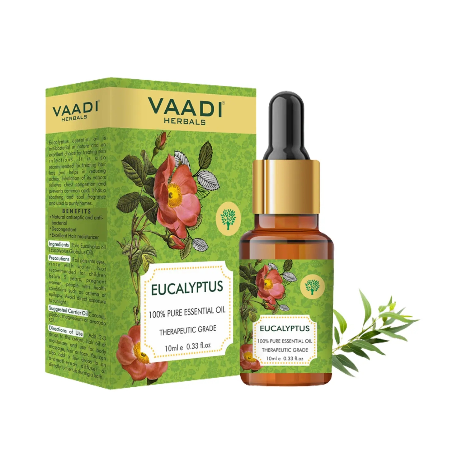 Vaadi Herbals | Vaadi Herbals Eucalyptus 100% Pure Essential Oil (10ml)