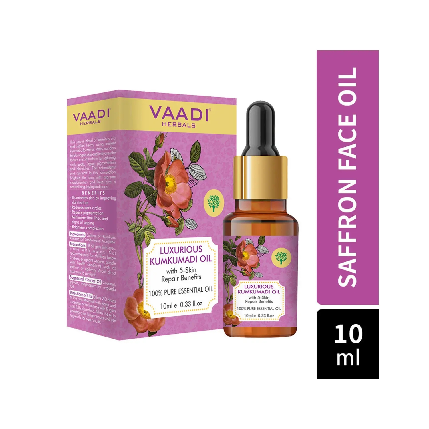 Vaadi Herbals | Vaadi Herbals Luxurious Kumkumadi Essential Oil (10ml)