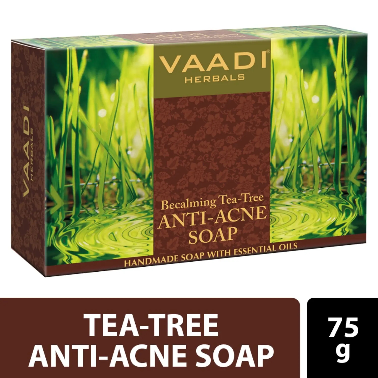 Vaadi Herbals | Vaadi Herbals Becalming Tea Tree Anti-Acne Soap (75g)