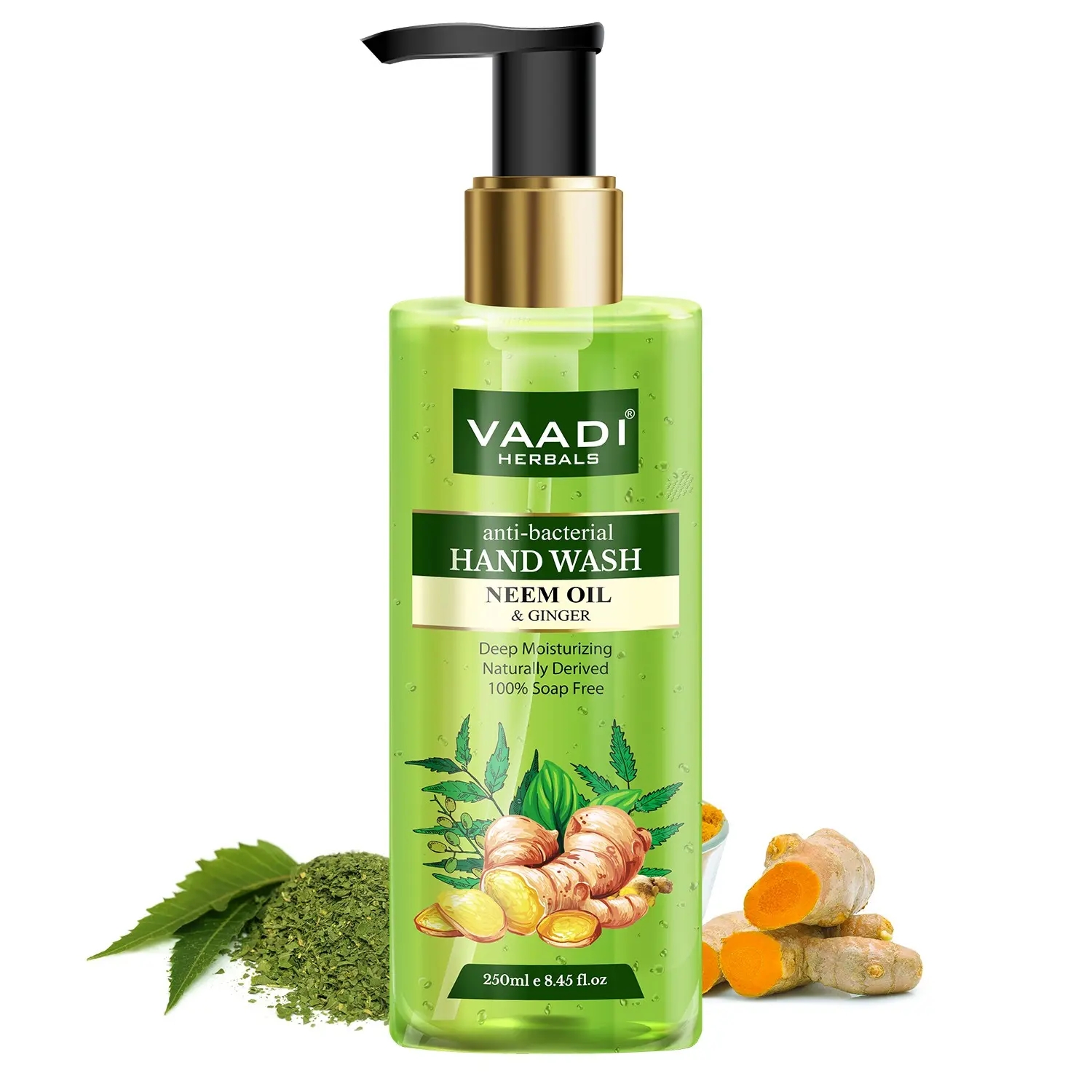 Vaadi Herbals | Vaadi Herbals Neem Oil & Ginger Anti Bacterial Hand Wash (250ml)