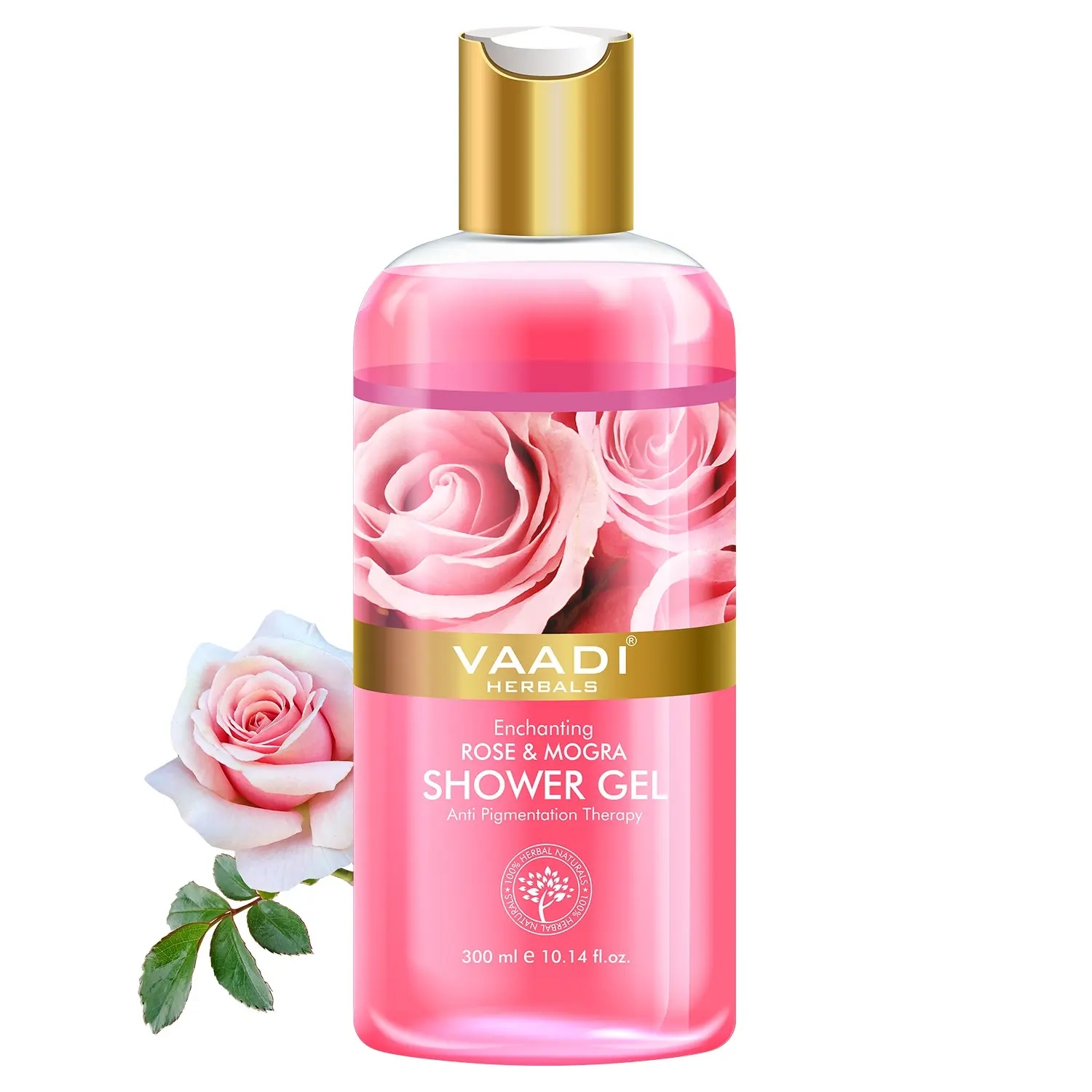 Vaadi Herbals | Vaadi Herbals Enchanting Rose & Mogra Shower Gel (300ml)