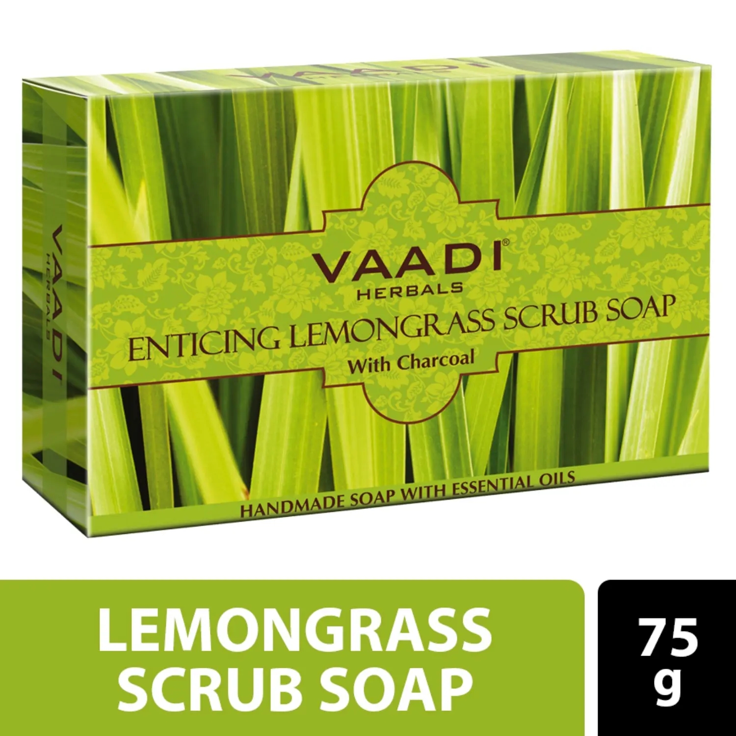 Vaadi Herbals | Vaadi Herbals Enticing Lemongrass Scrub Soap (75g)