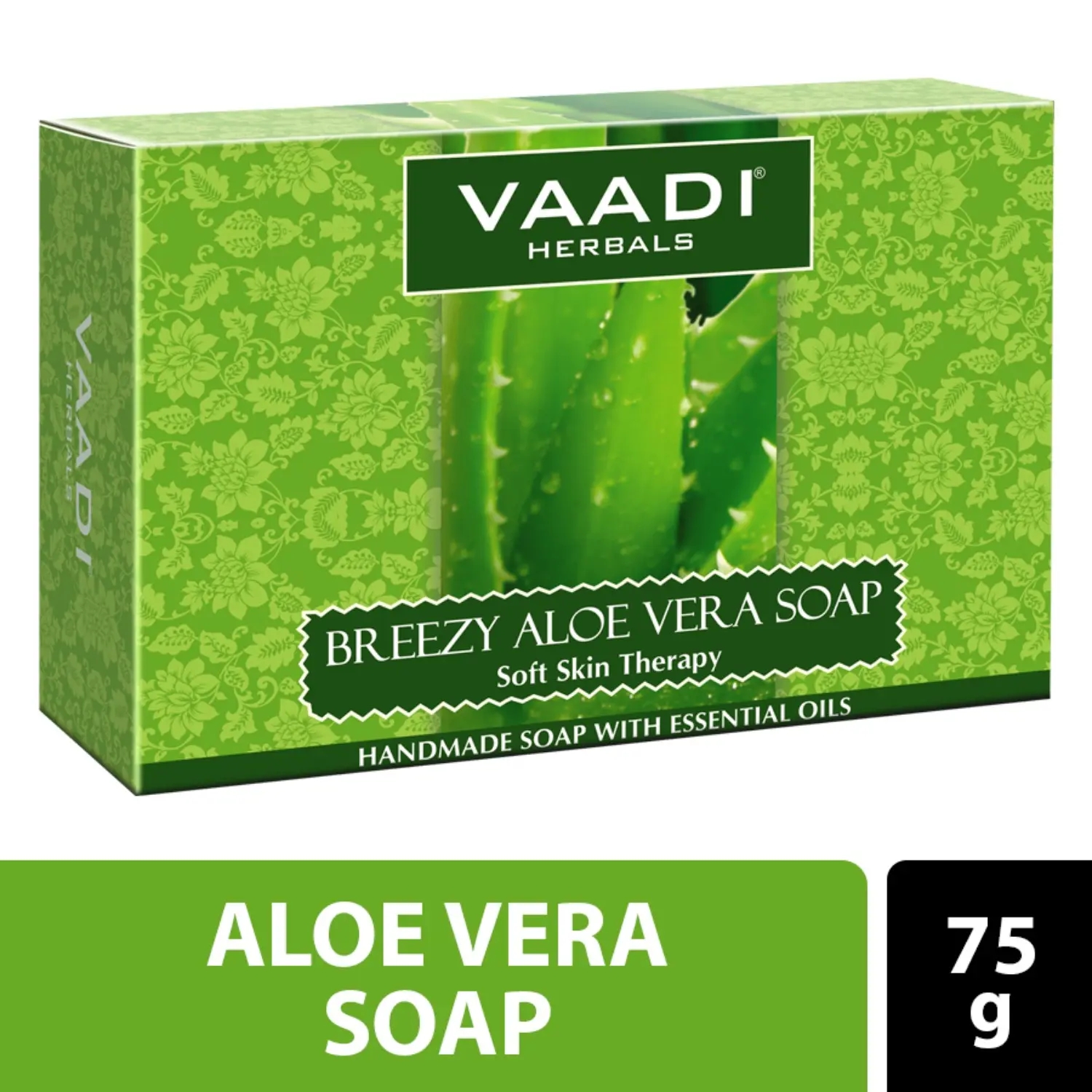 Vaadi Herbals | Vaadi Herbals Breezy Aloe Vera Soap (75g)