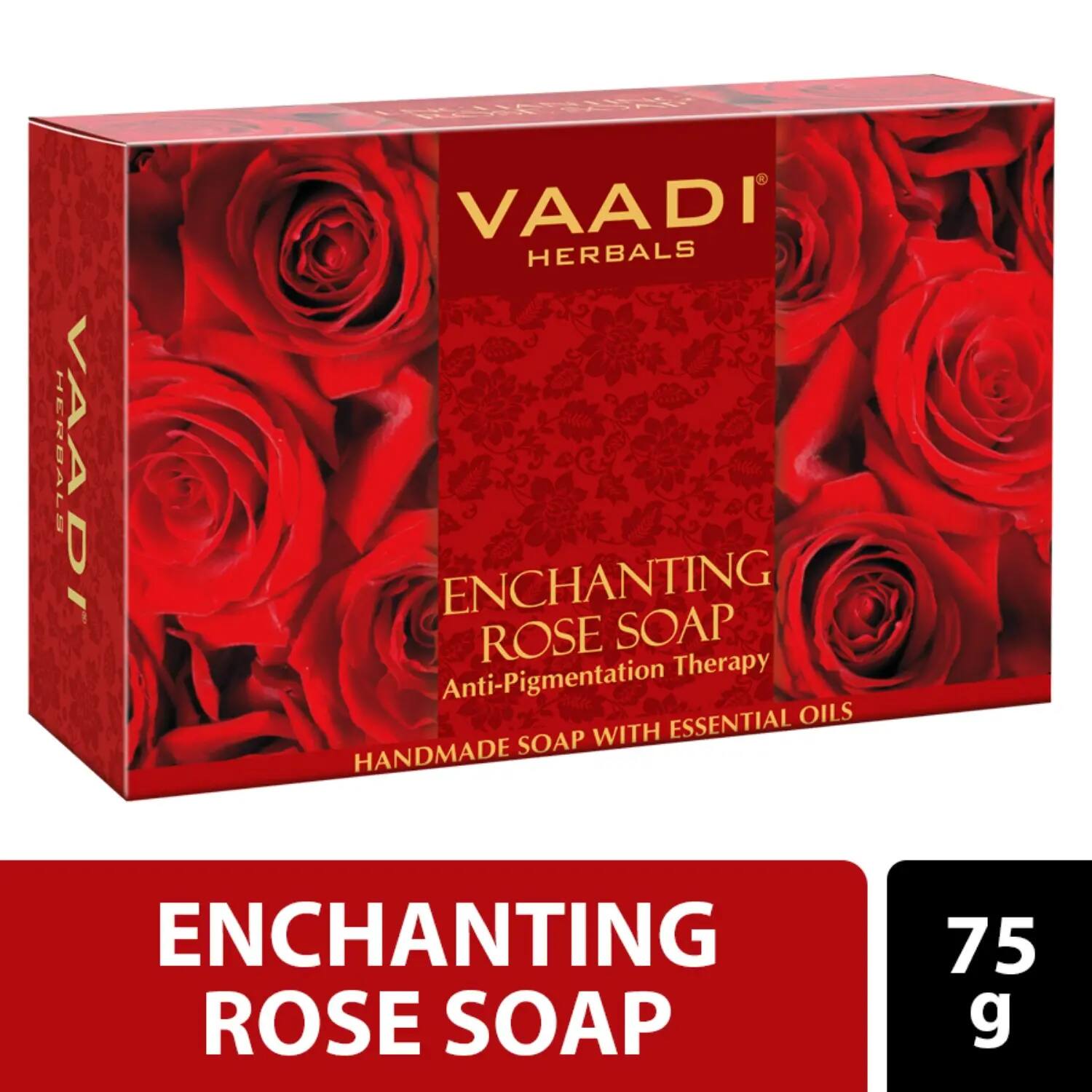 Vaadi Herbals | Vaadi Herbals Enchanting Rose Handmade Soap (75g)