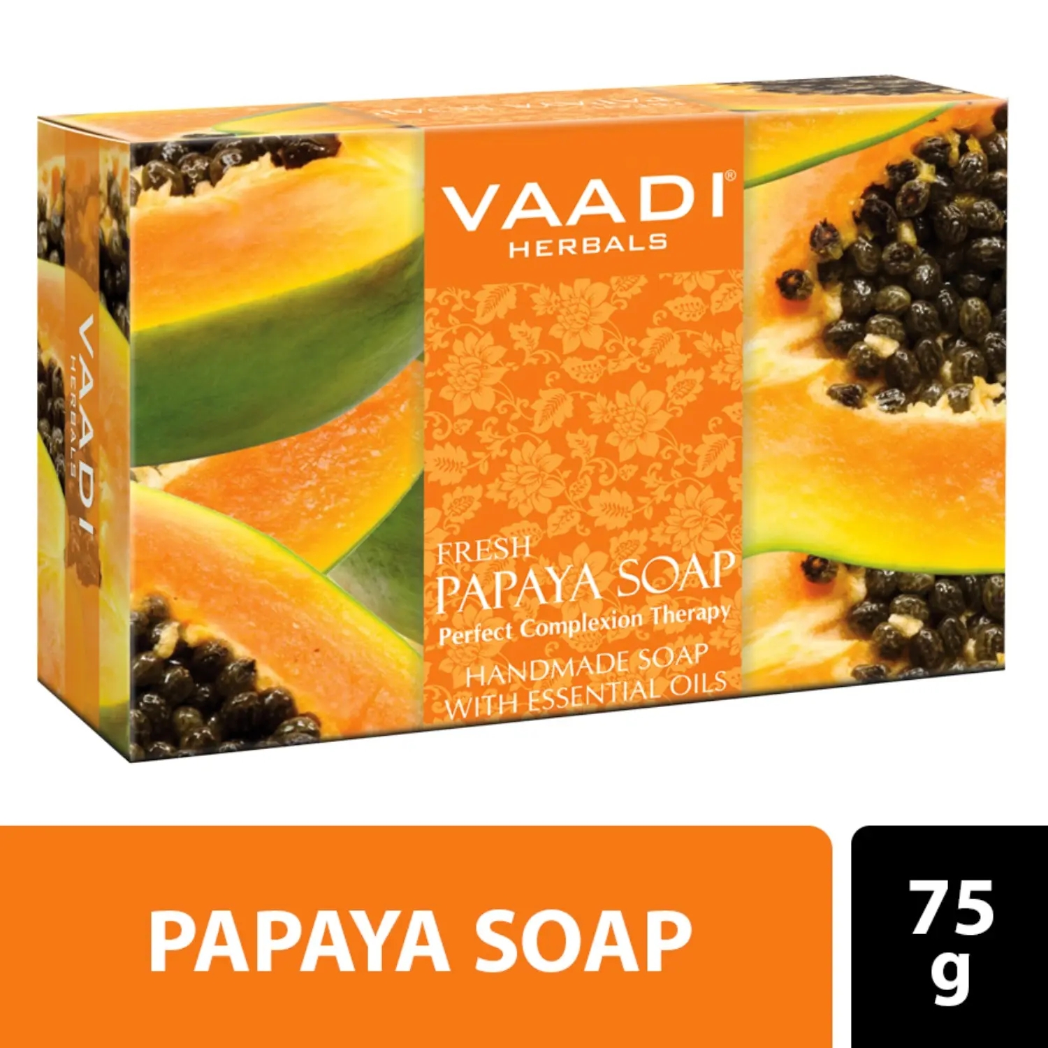 Vaadi Herbals | Vaadi Herbals Fresh Papaya Soap (75g)