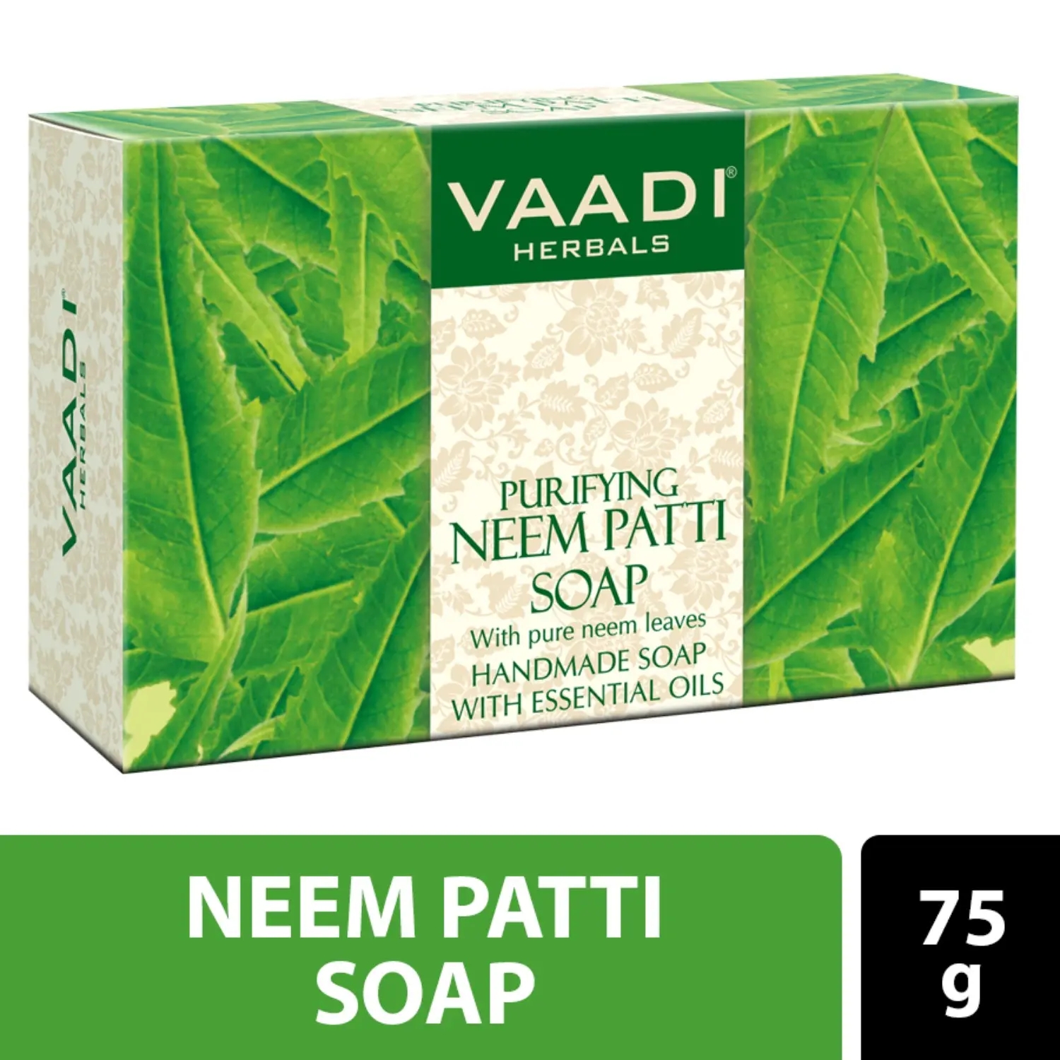 Vaadi Herbals | Vaadi Herbals Purifying Neem Patti Handmade Soap (75g)