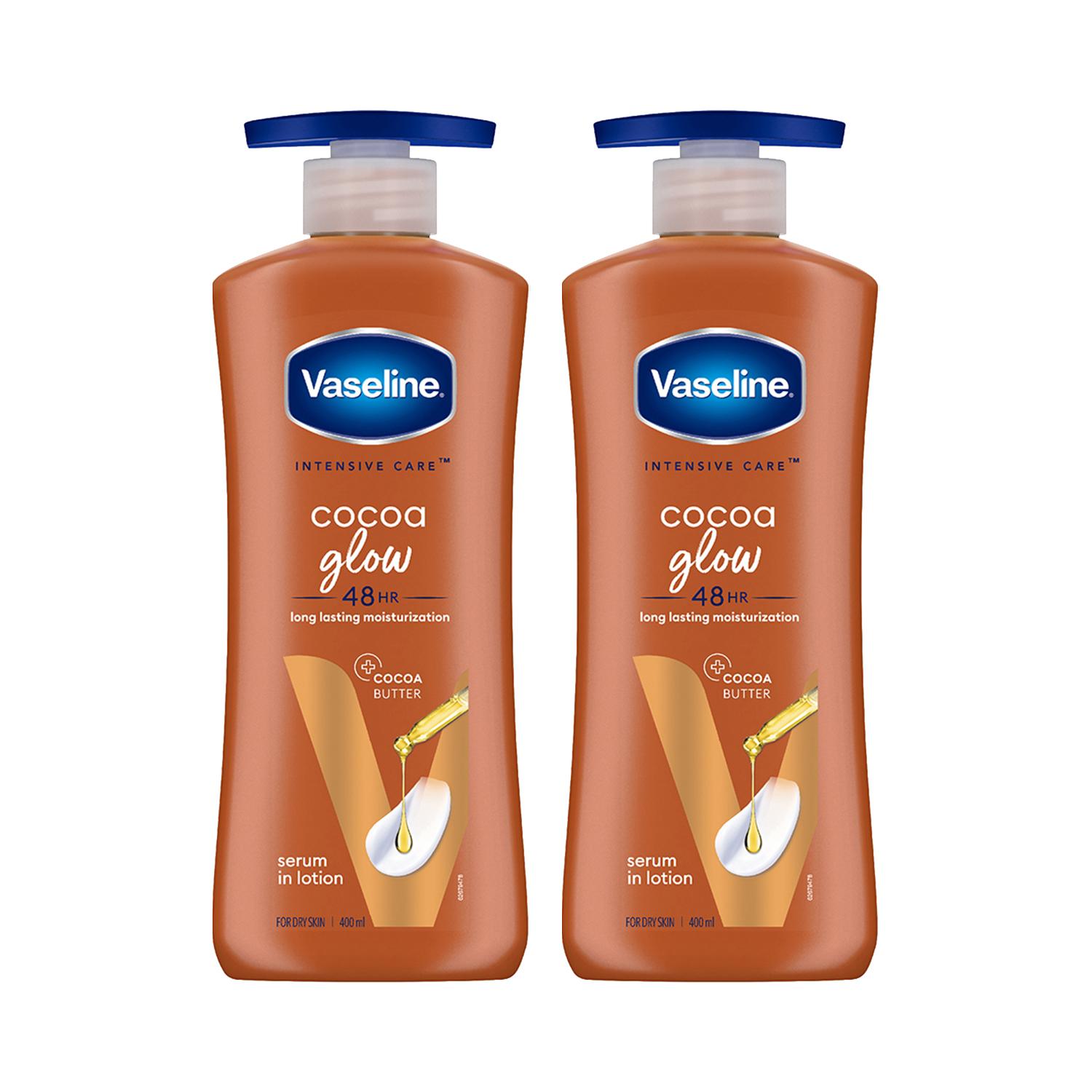Vaseline Intensive Care Cocoa Glow With Pure Cocoa & Shea Butter Combo