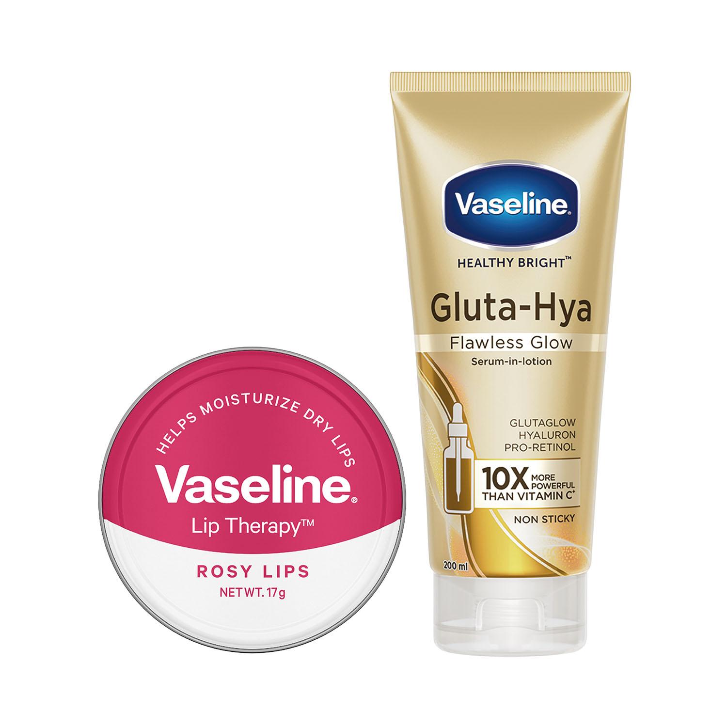 Vaseline | Vaseline Gluta-Hya Flawless Glow & Hydrated Lips Combo