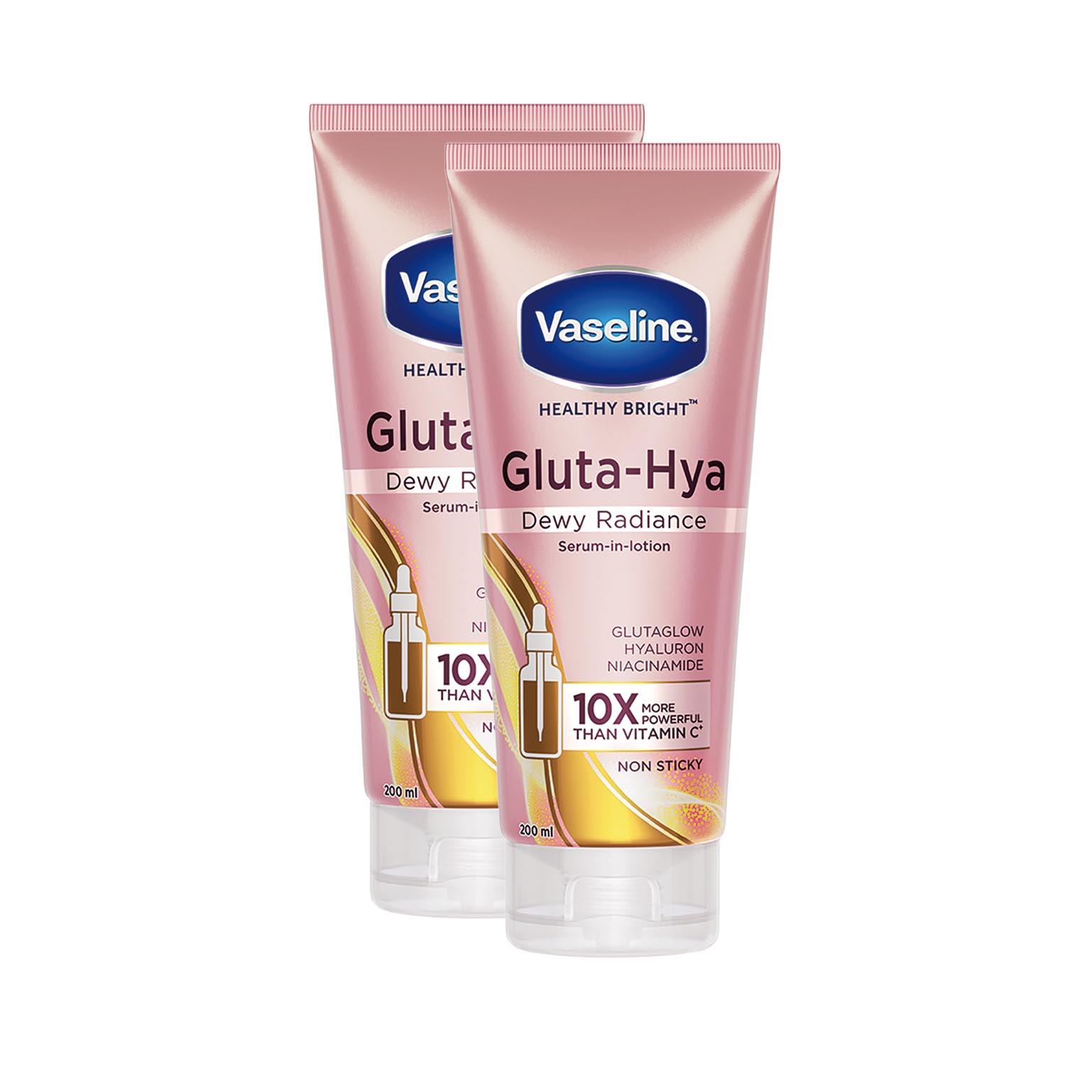 Vaseline | Vaseline Gluta-Hya Dewy Radiance Serum-In-Lotion Pack of 2 Combo