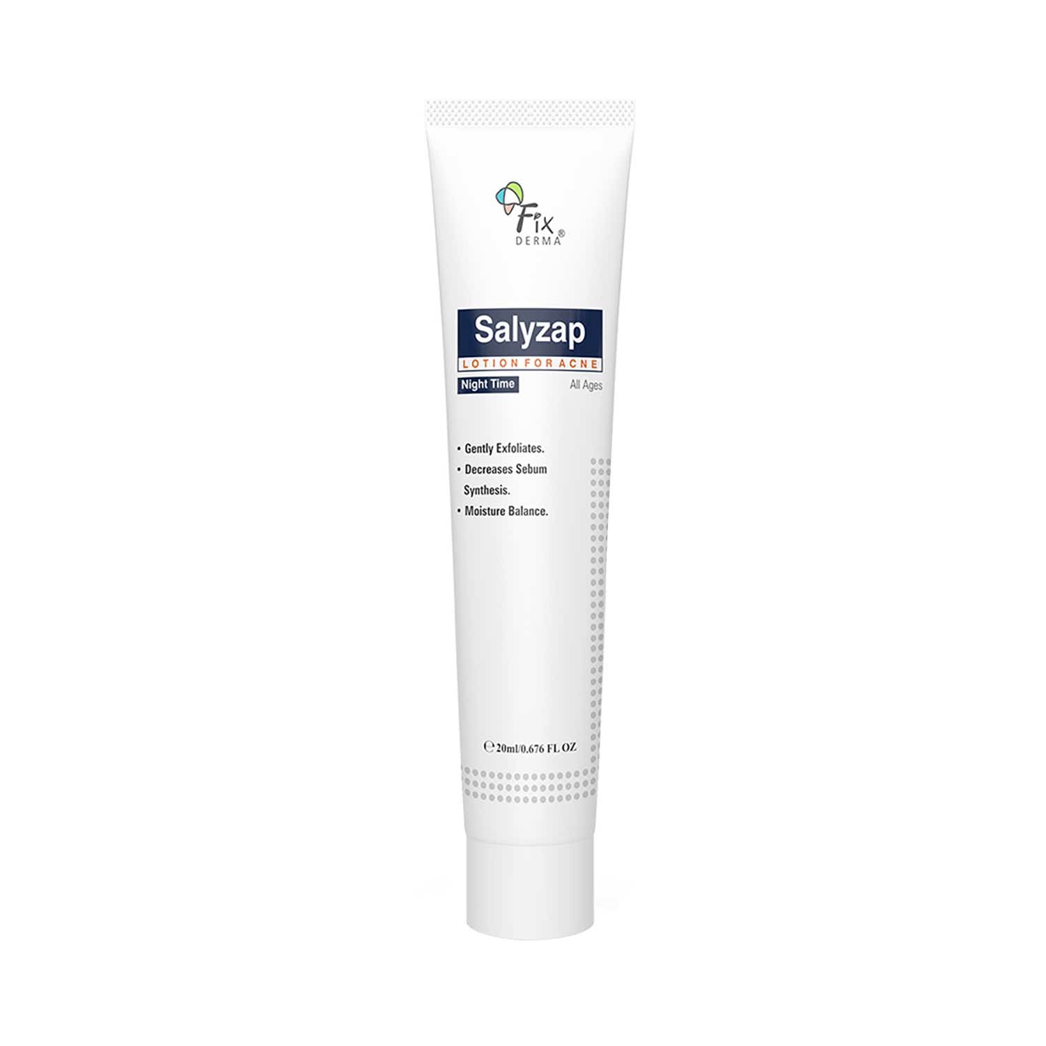 Fixderma | Fixderma Salicylic Acid Salyzap Night Time Lotion, For Acne Scars, Pimples & Exfoliator (20ml)