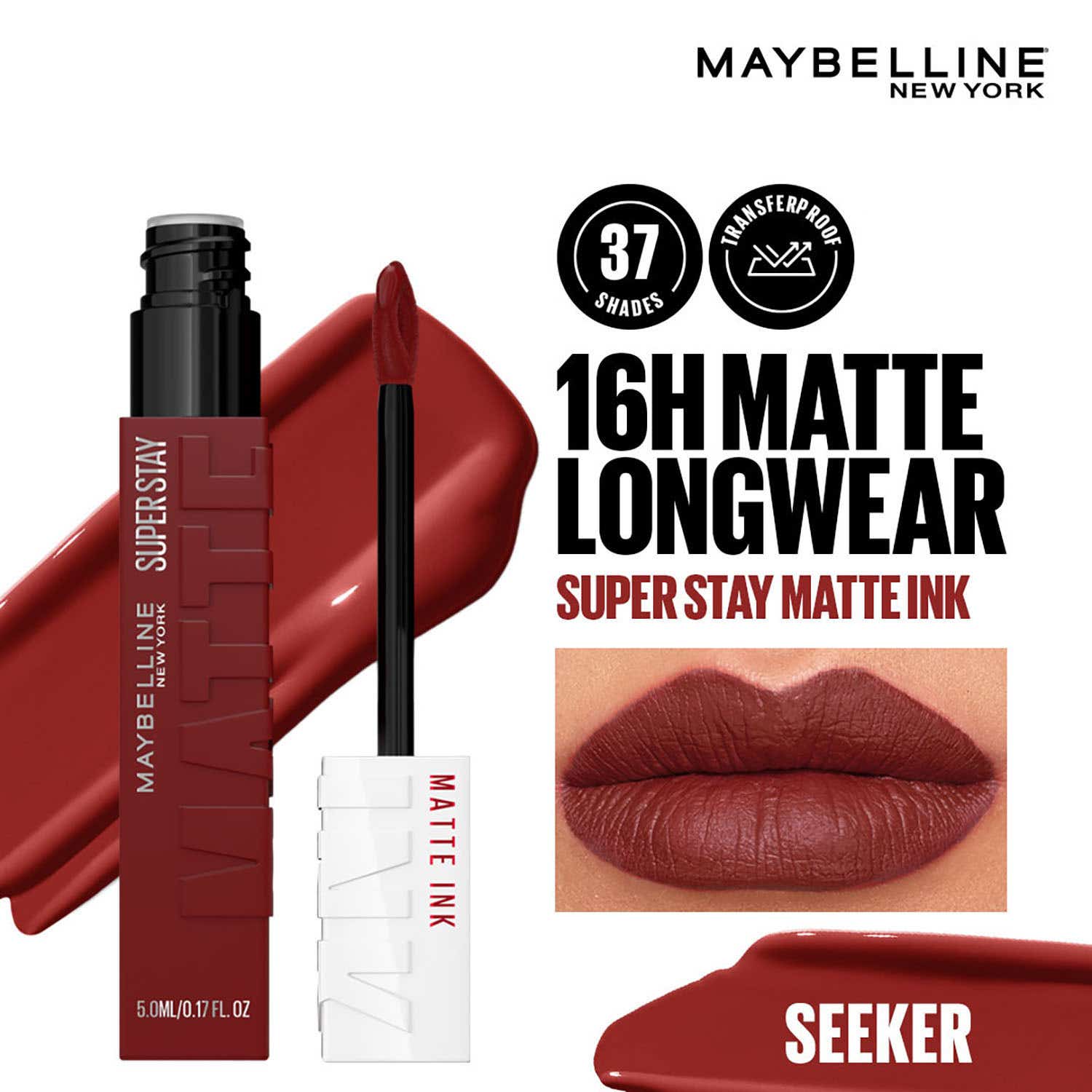 Maybelline New York | Maybelline New York Super Stay Matte Ink Liquid Lipstick - 245 Seeker (5 ml)
